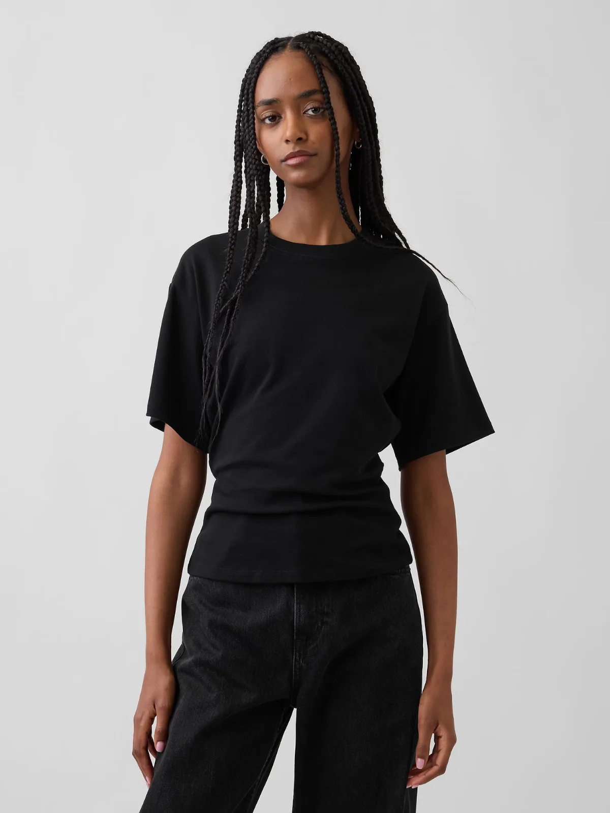 Knit Fitted-Waist T-Shirt by Gap