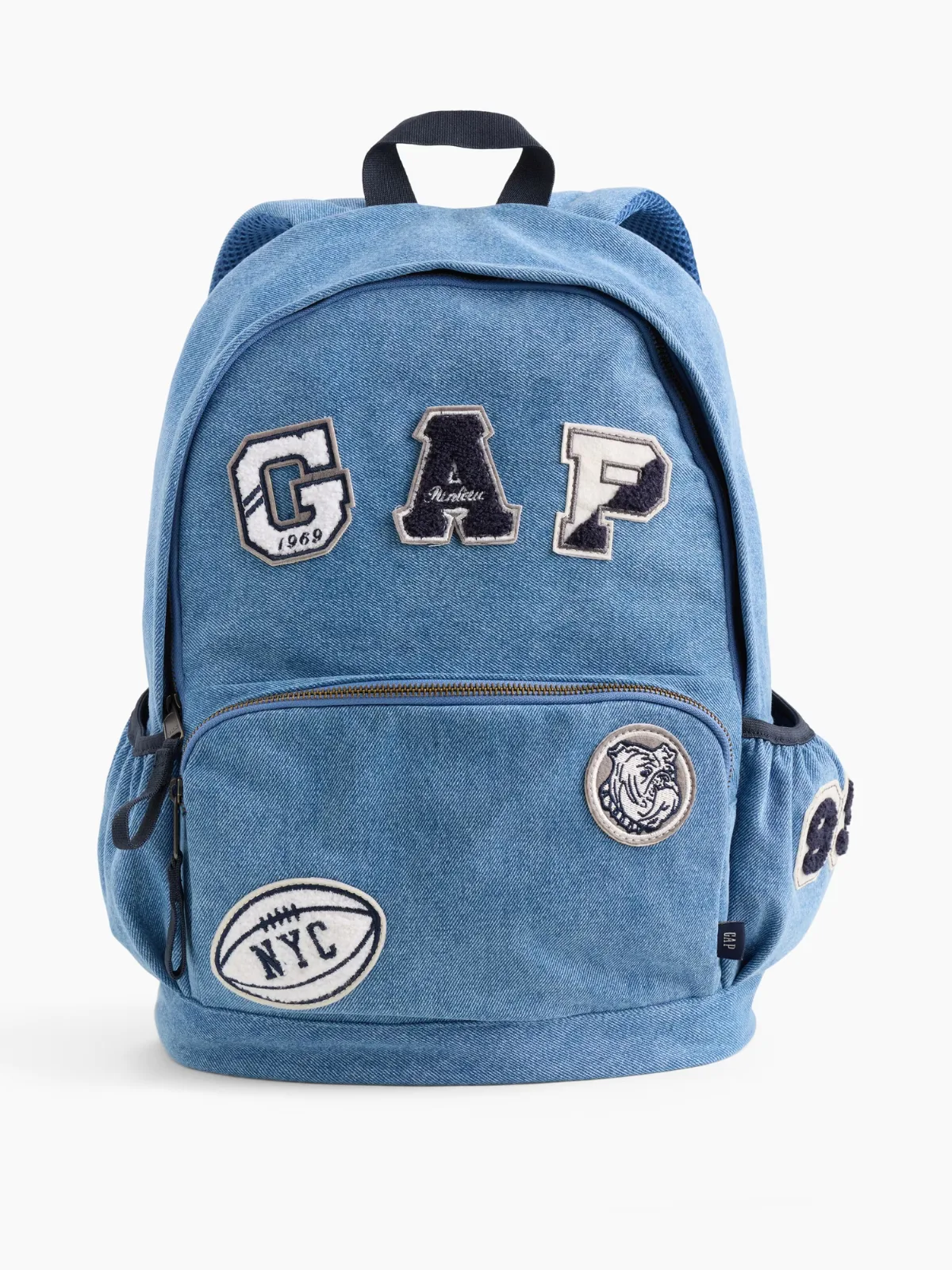Denim Logo Patch Backpack by Gap