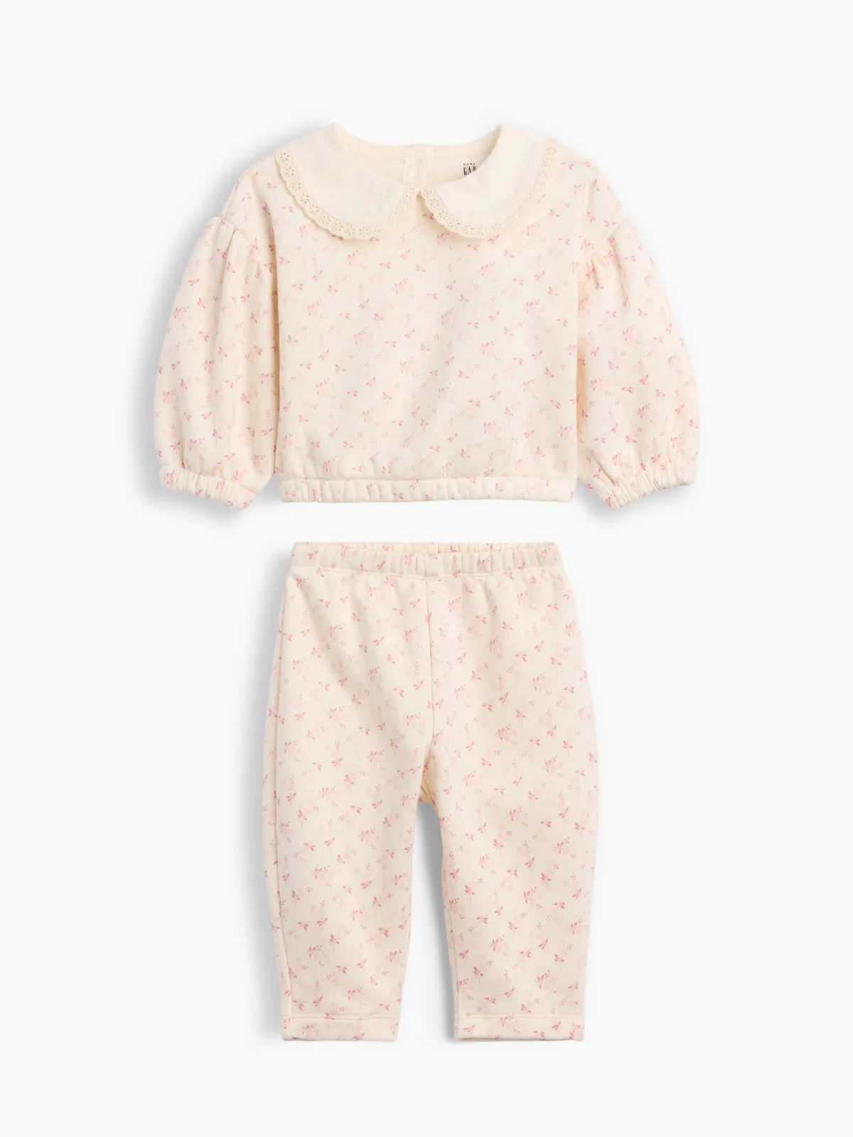 VintageSoft Lace-Collar Sweat Set by Gap