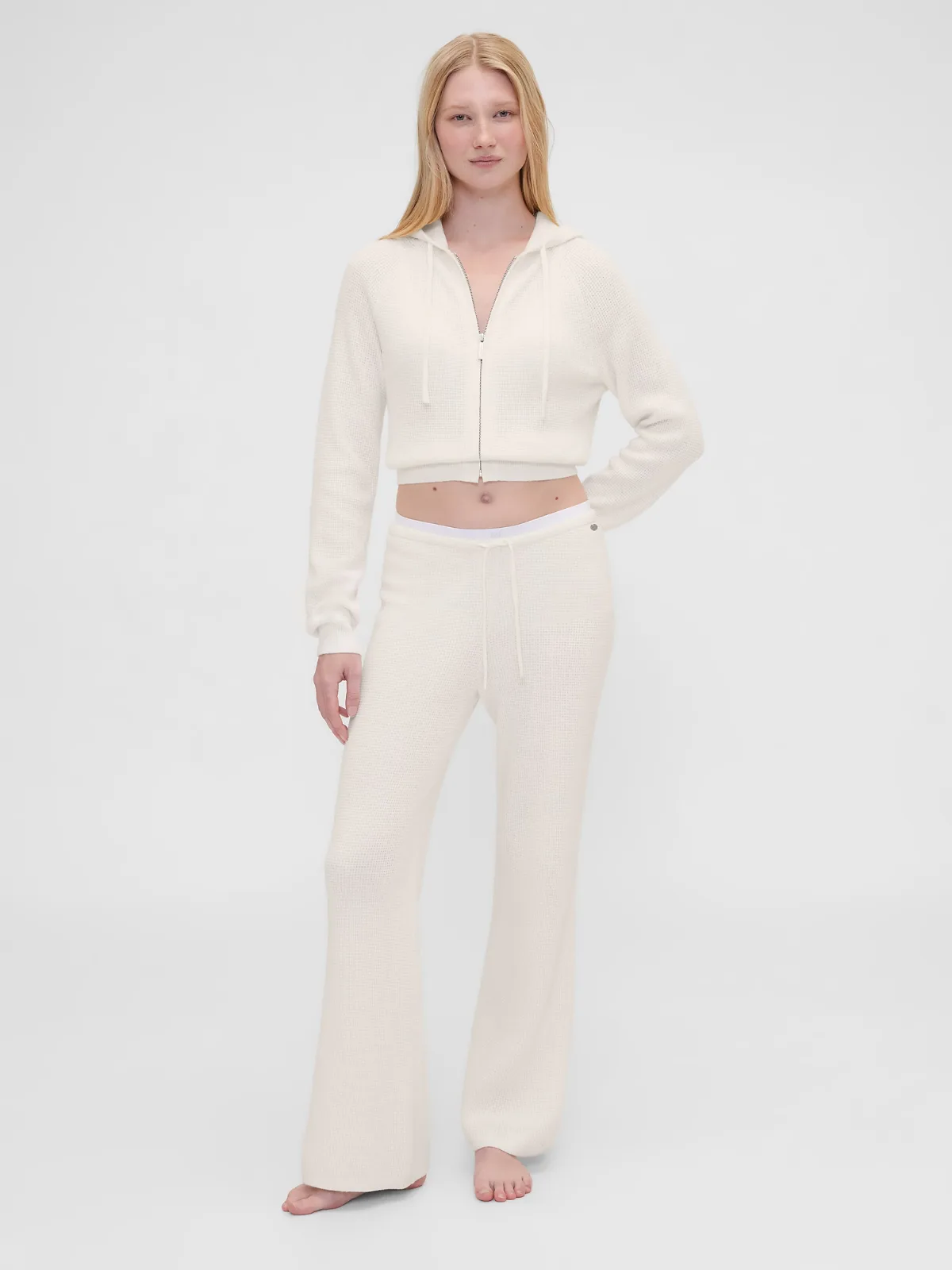Gap Summer Fridays CashSoft Waffle Boot Pants