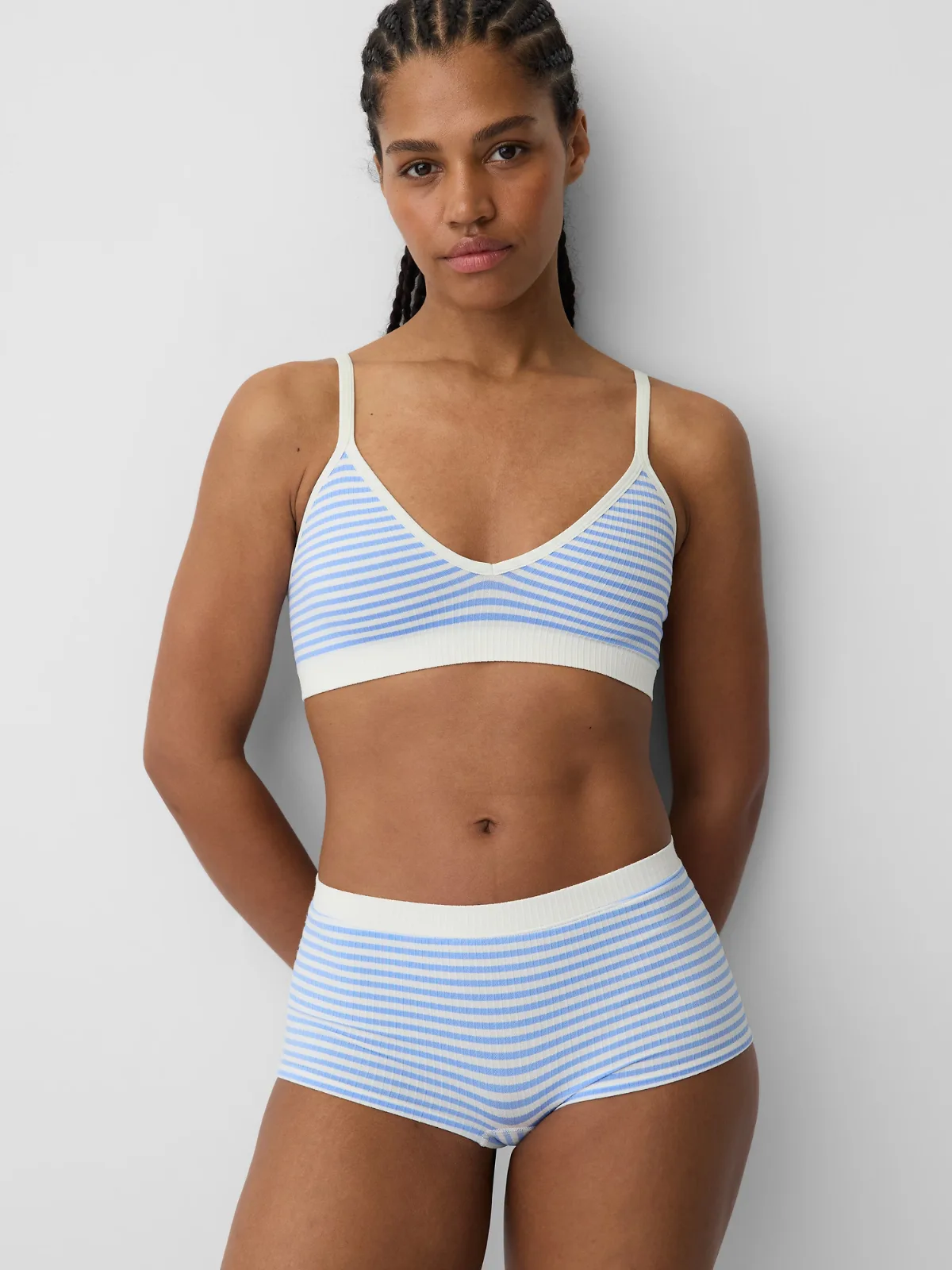 Seamless Rib Triangle Bralette by Gap