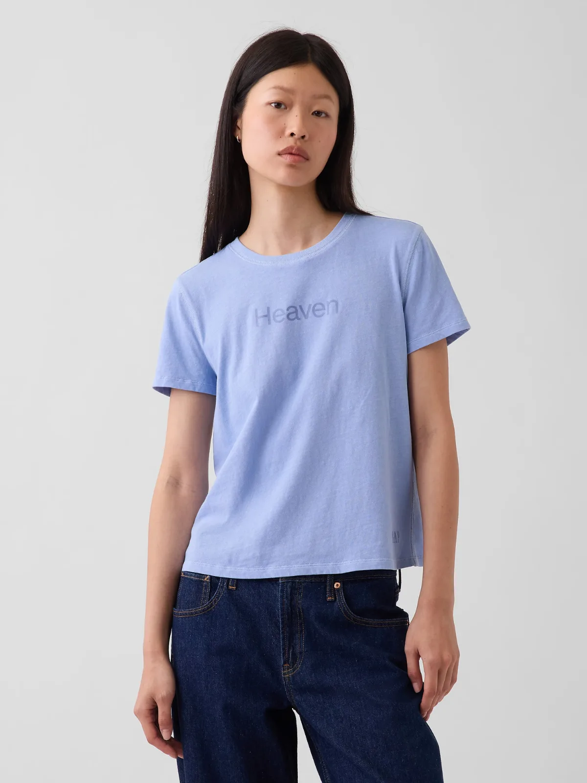 100% Cotton Authentic Shrunken Graphic T-Shirt by Gap