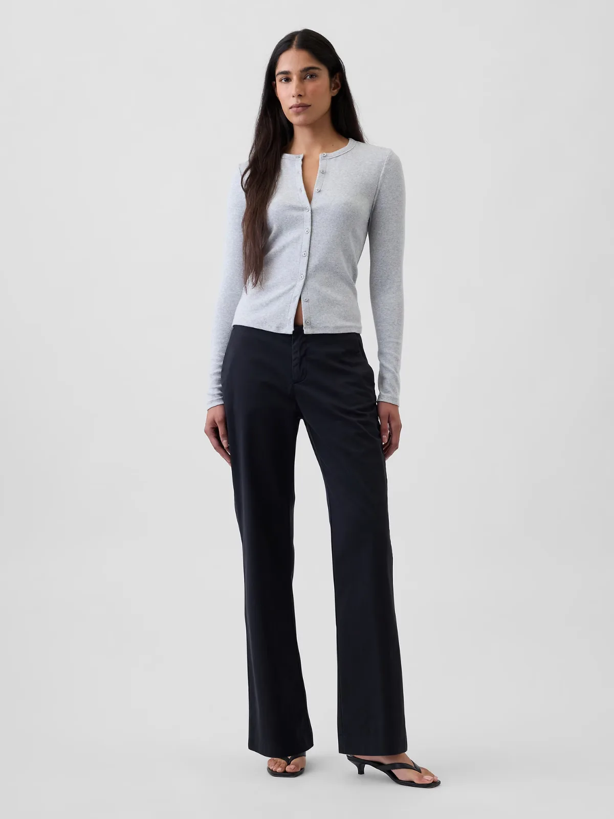 Low Rise Relaxed Flare Pants by Gap
