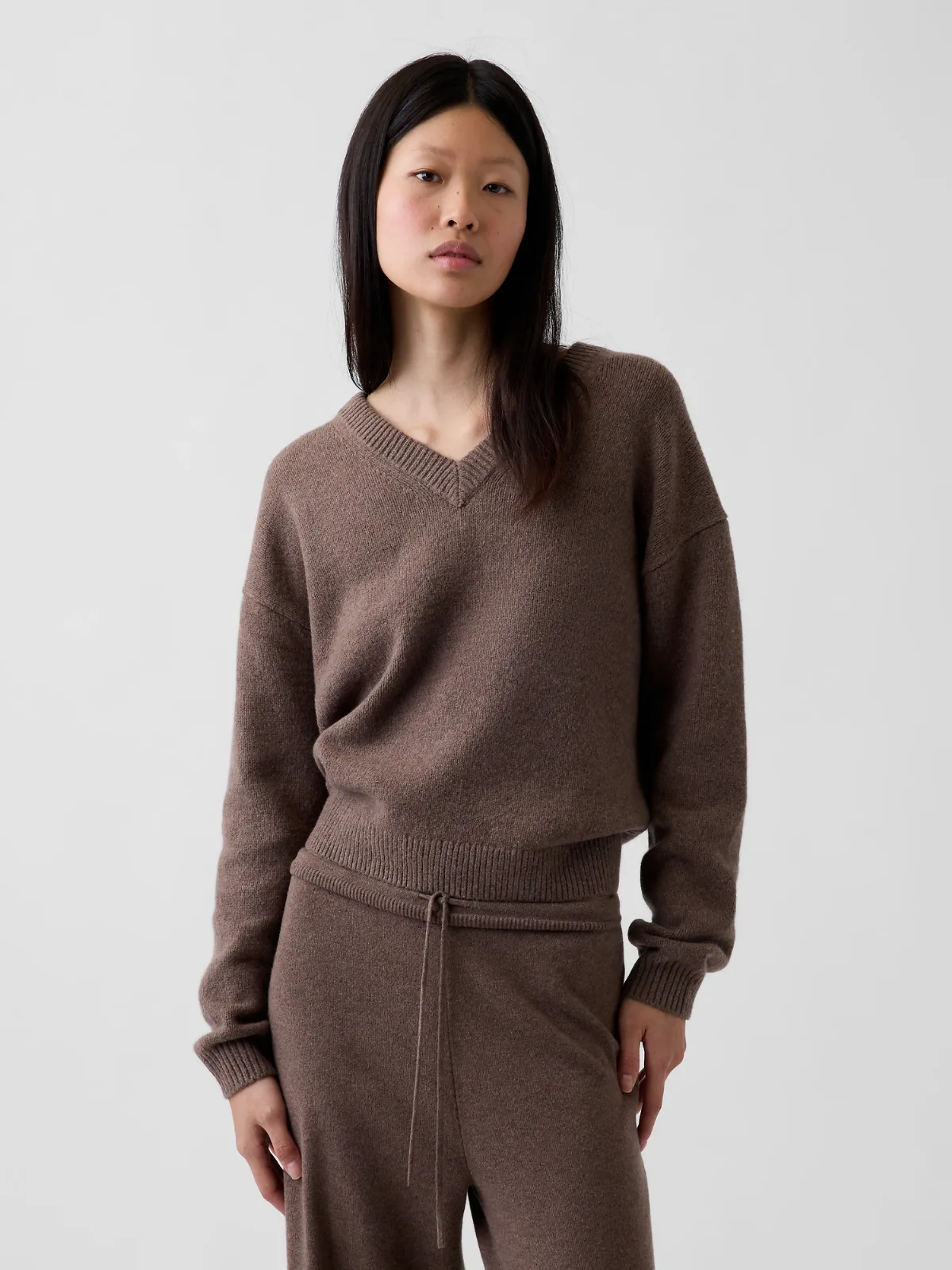 CashSoft Oversized V-Neck Sweater by Gap