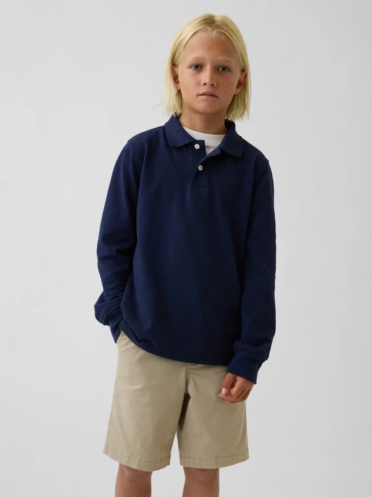 Organic Cotton Uniform Polo Shirt by Gap