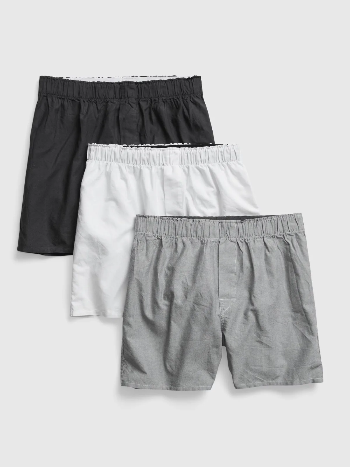 4.5" Poplin Boxers (3-Pack) by Gap