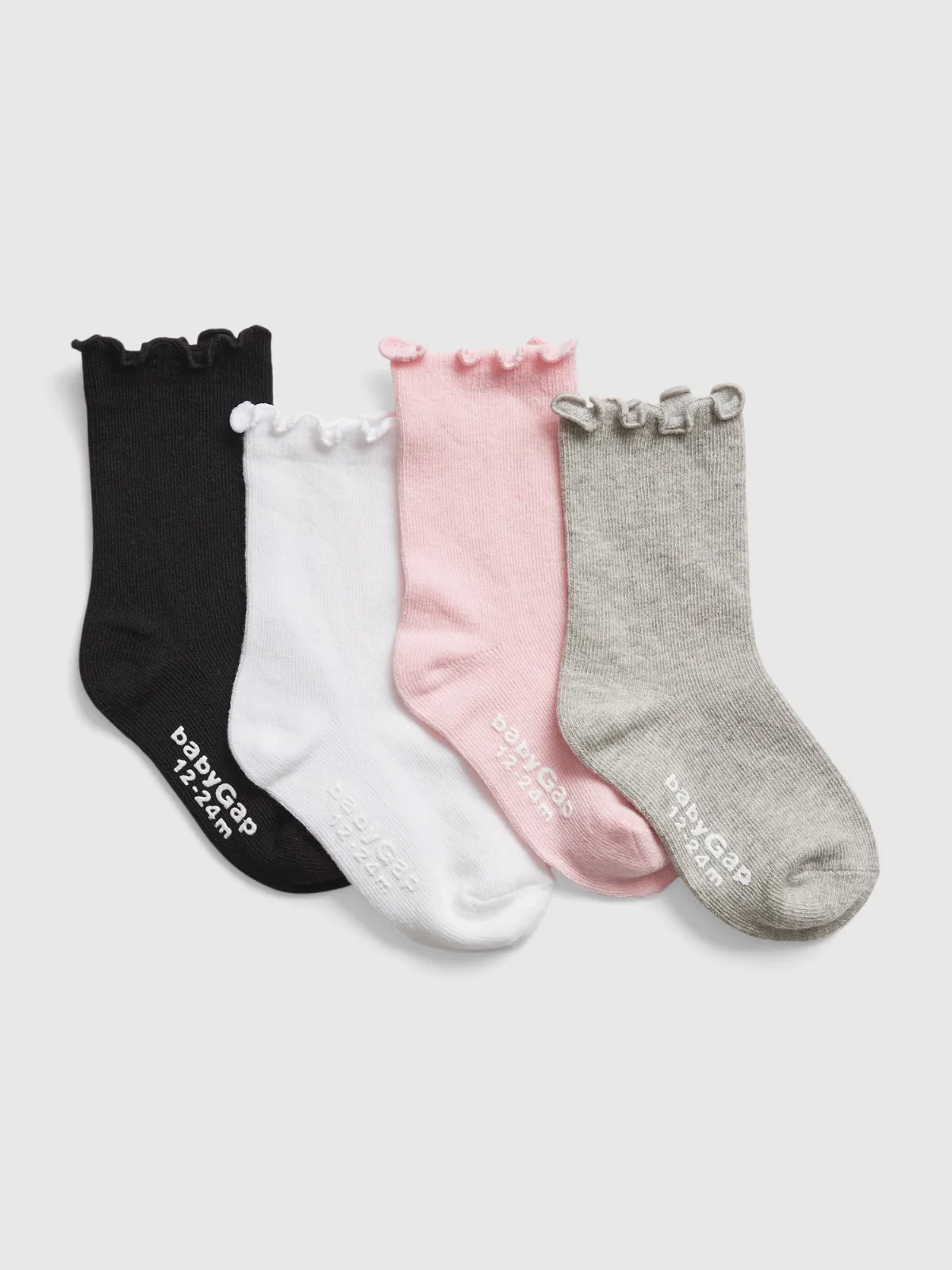 Lettuce Trim Crew Socks (4-Pack) by Gap