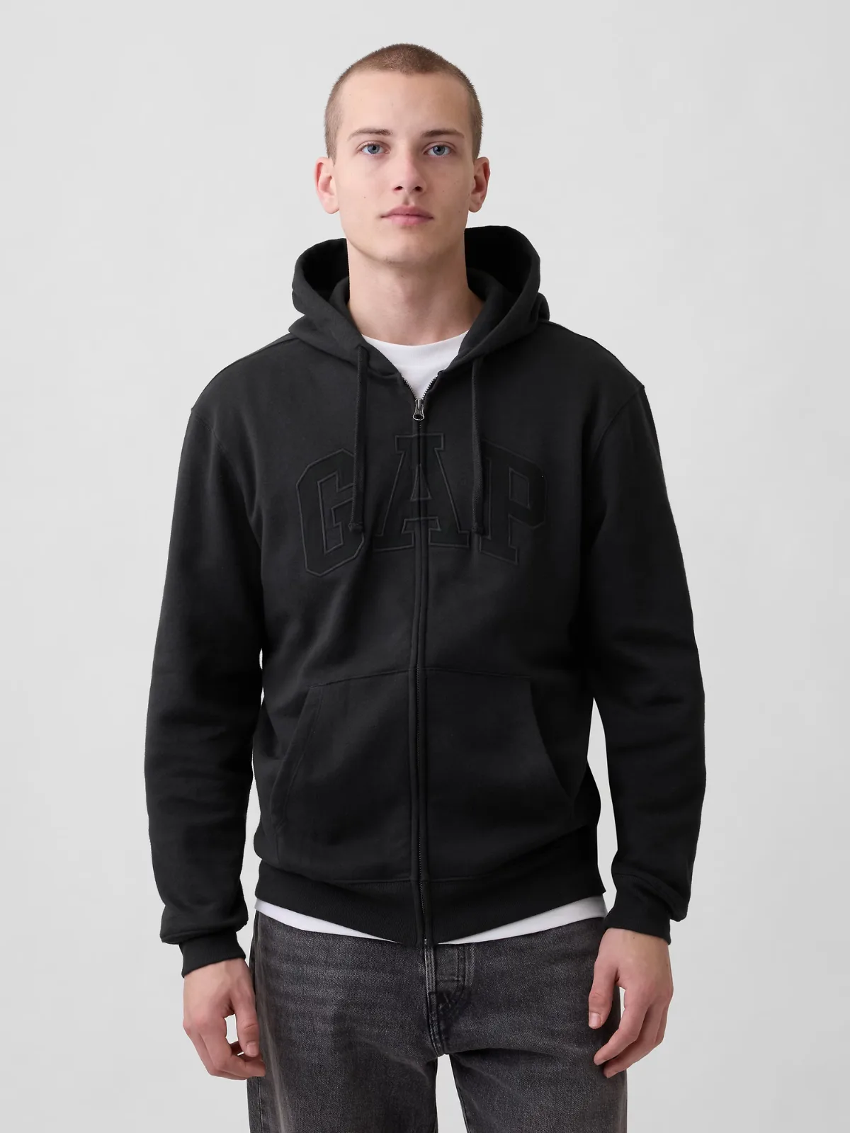 VintageSoft Arch Logo Zip Hoodie by Gap
