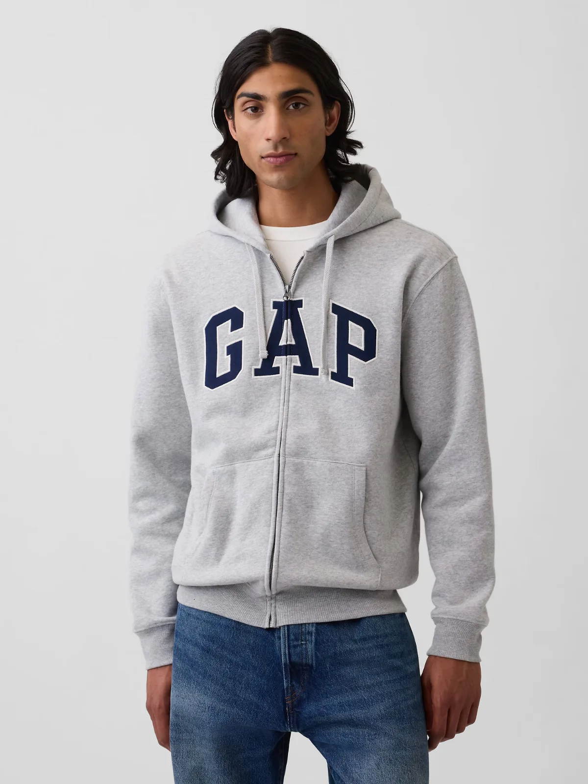 VintageSoft Arch Logo Zip Hoodie by Gap