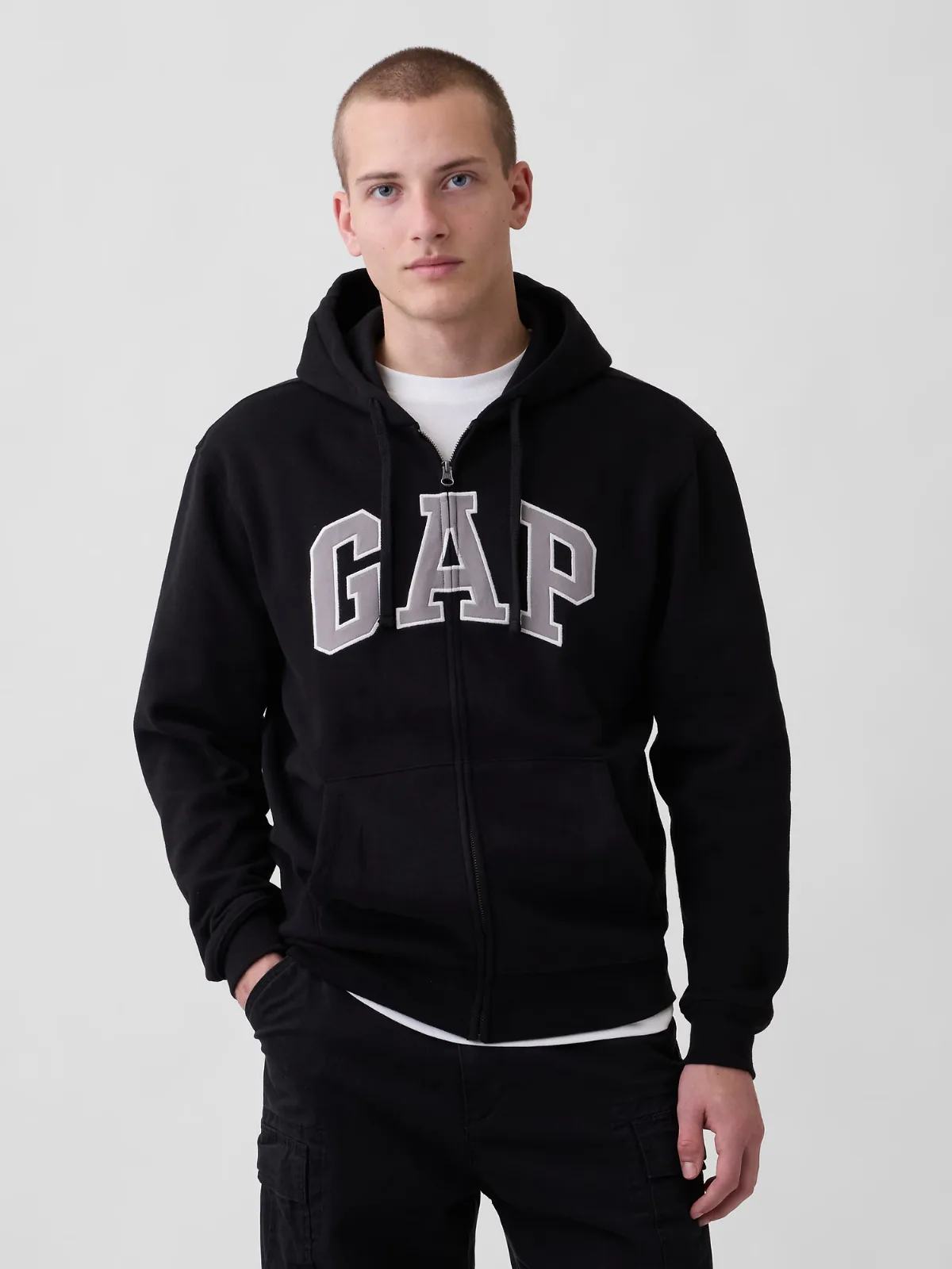 VintageSoft Arch Logo Zip Hoodie by Gap