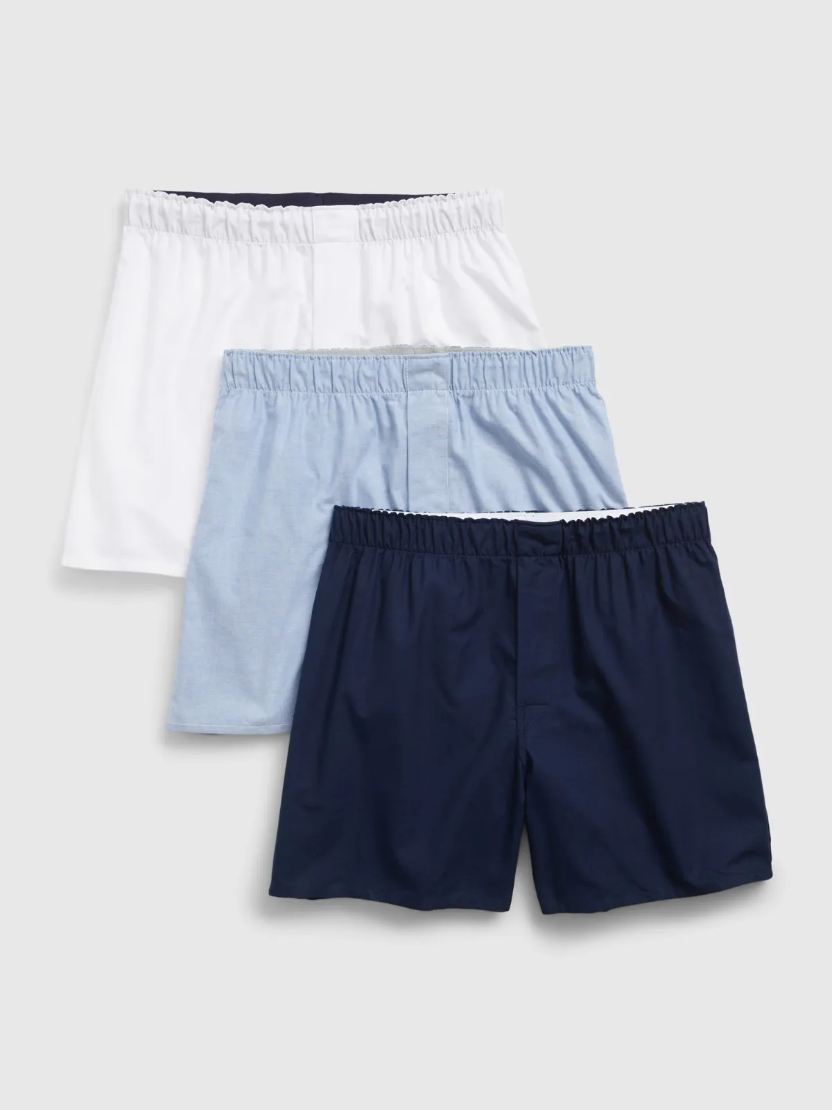 4.5" Poplin Boxers (3-Pack) by Gap