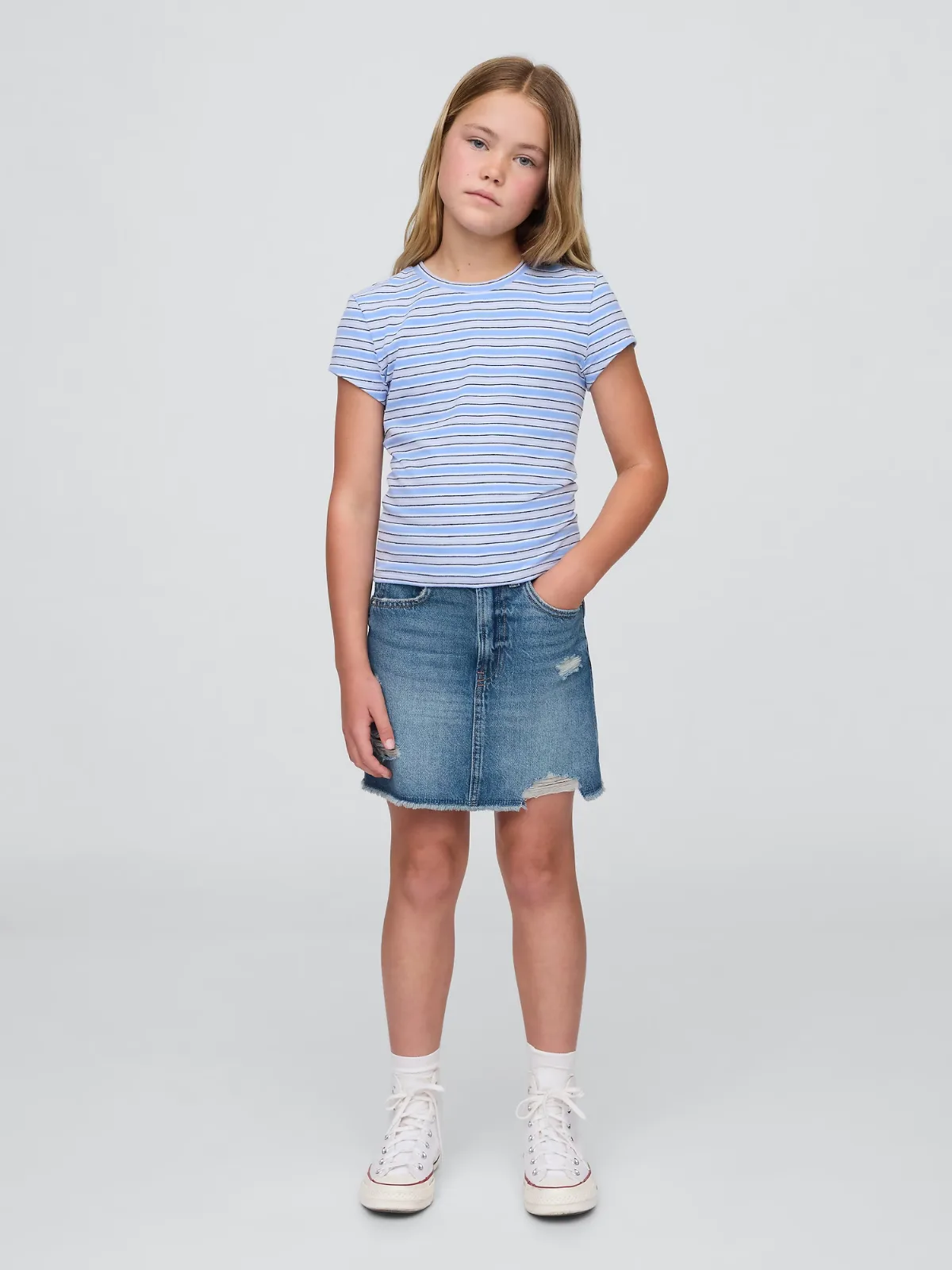 High Rise Denim Skirt by Gap