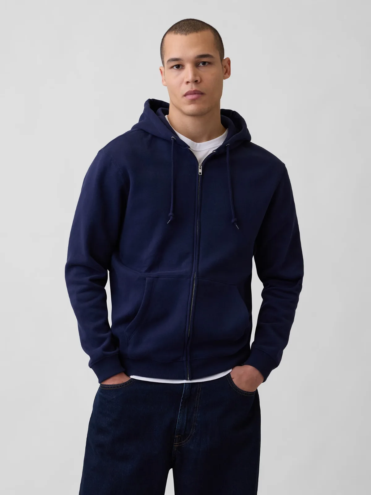 VintageSoft Relaxed Zip Hoodie