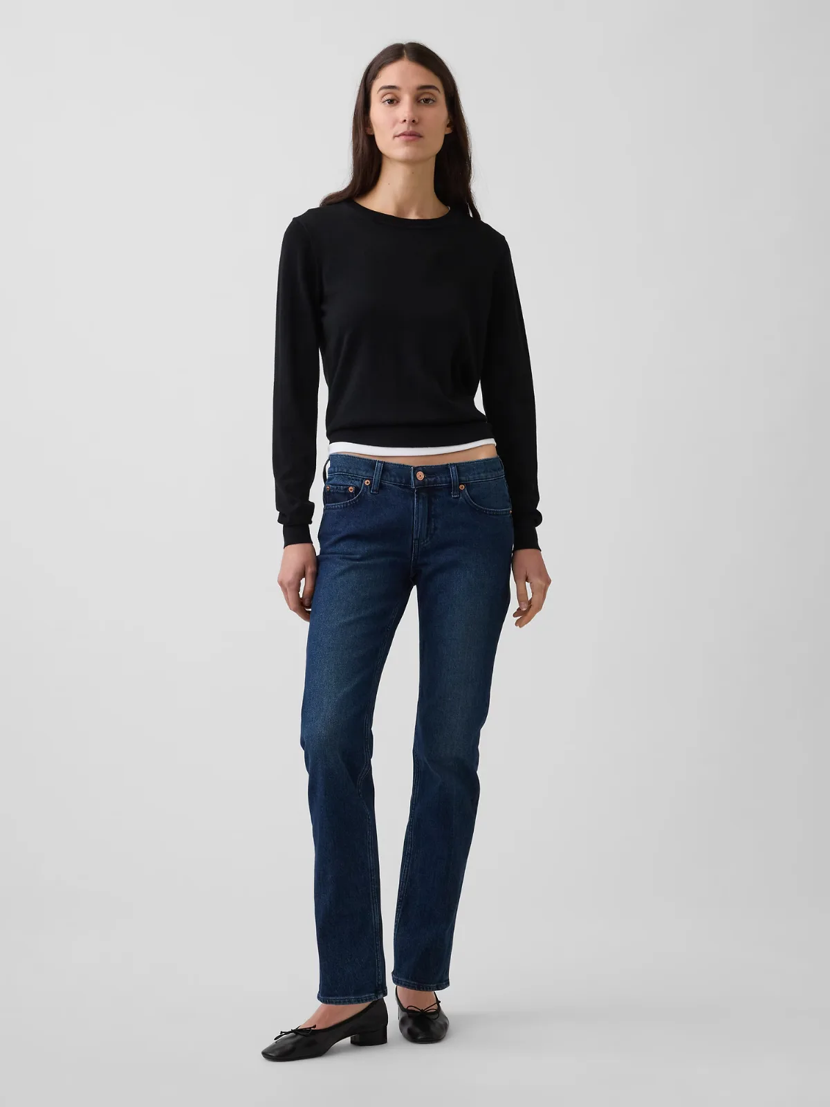 Low Rise 90s Slim Straight Jeans by Gap