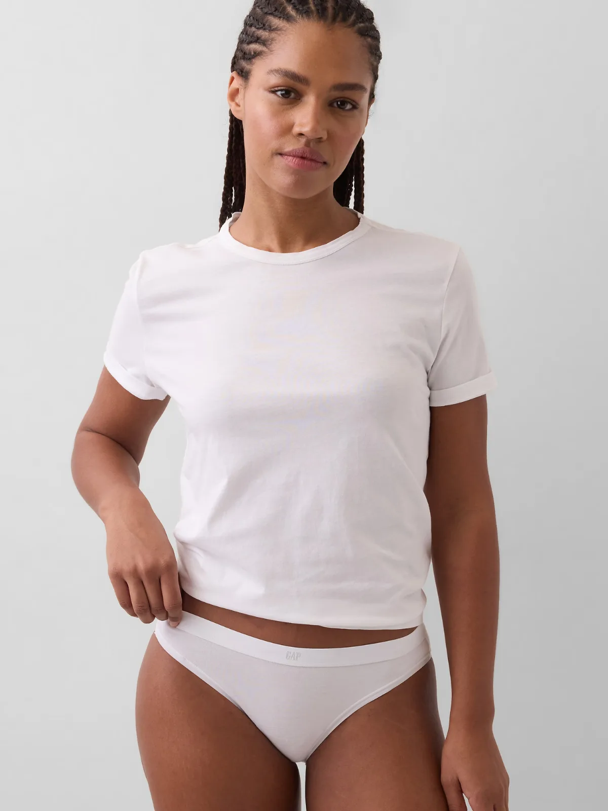 Organic Stretch Cotton Logo Bikini by Gap