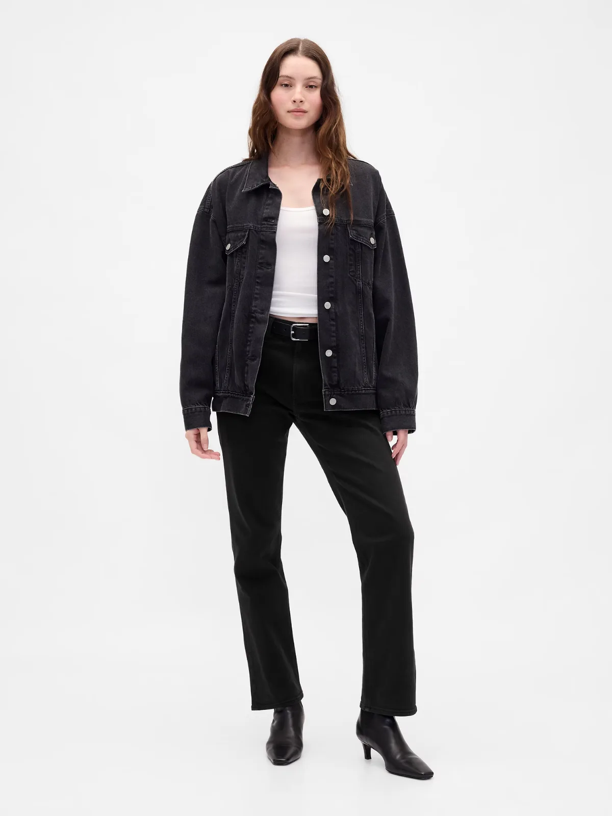 High Rise 90s Slim Straight Jeans by Gap