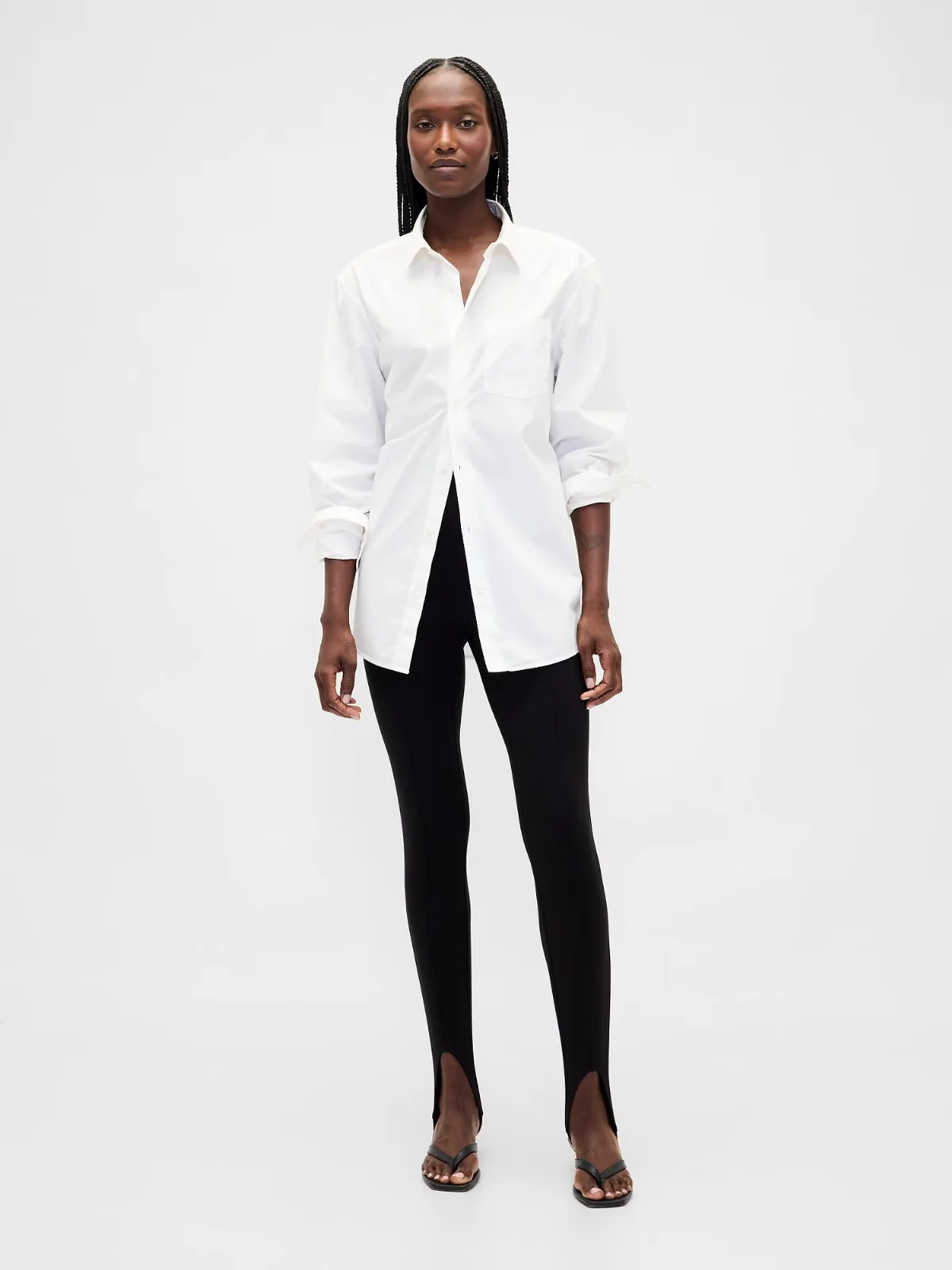 High Rise Double Knit Stirrup Pants by Gap