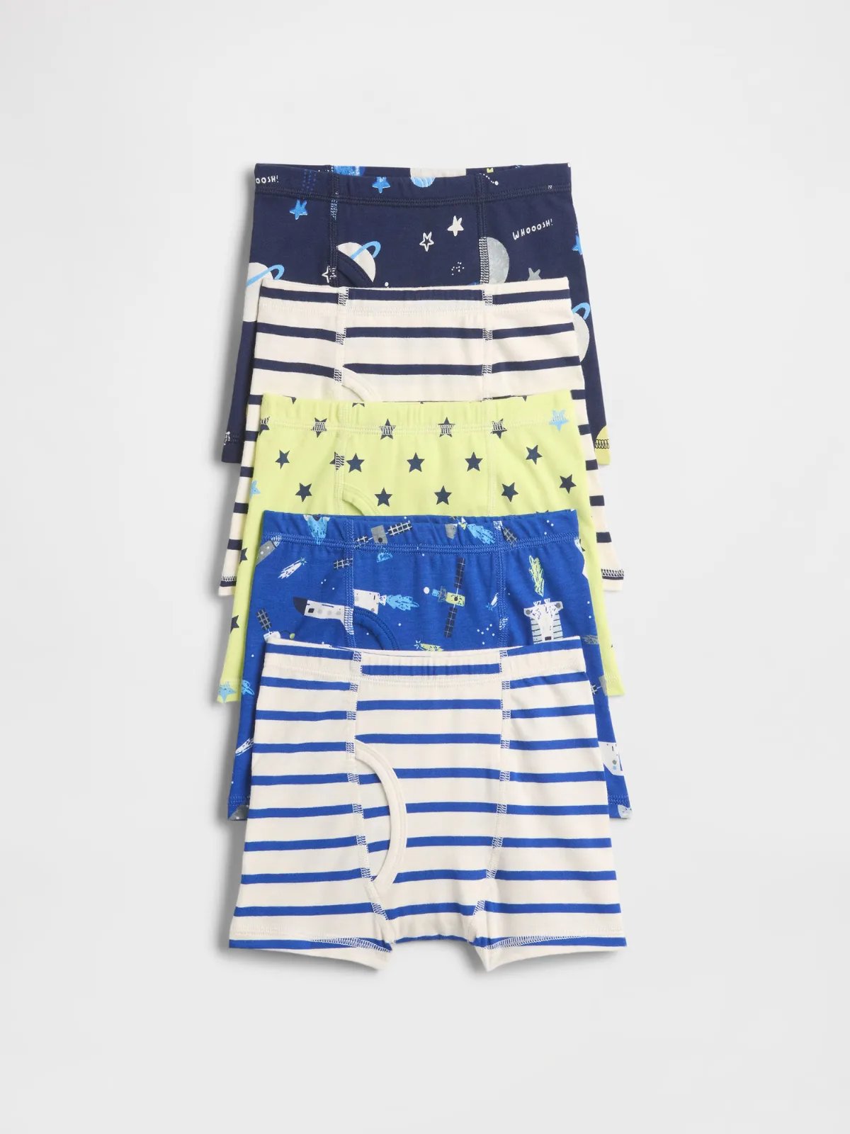 Organic Stretch Cotton Boxer Briefs (5-Pack) by Gap