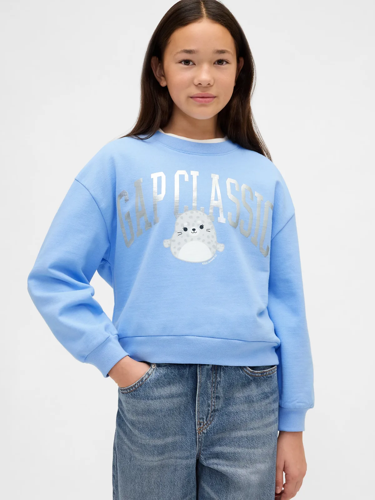 VintageSoft Squishmallow Logo Sweatshirt by Gap