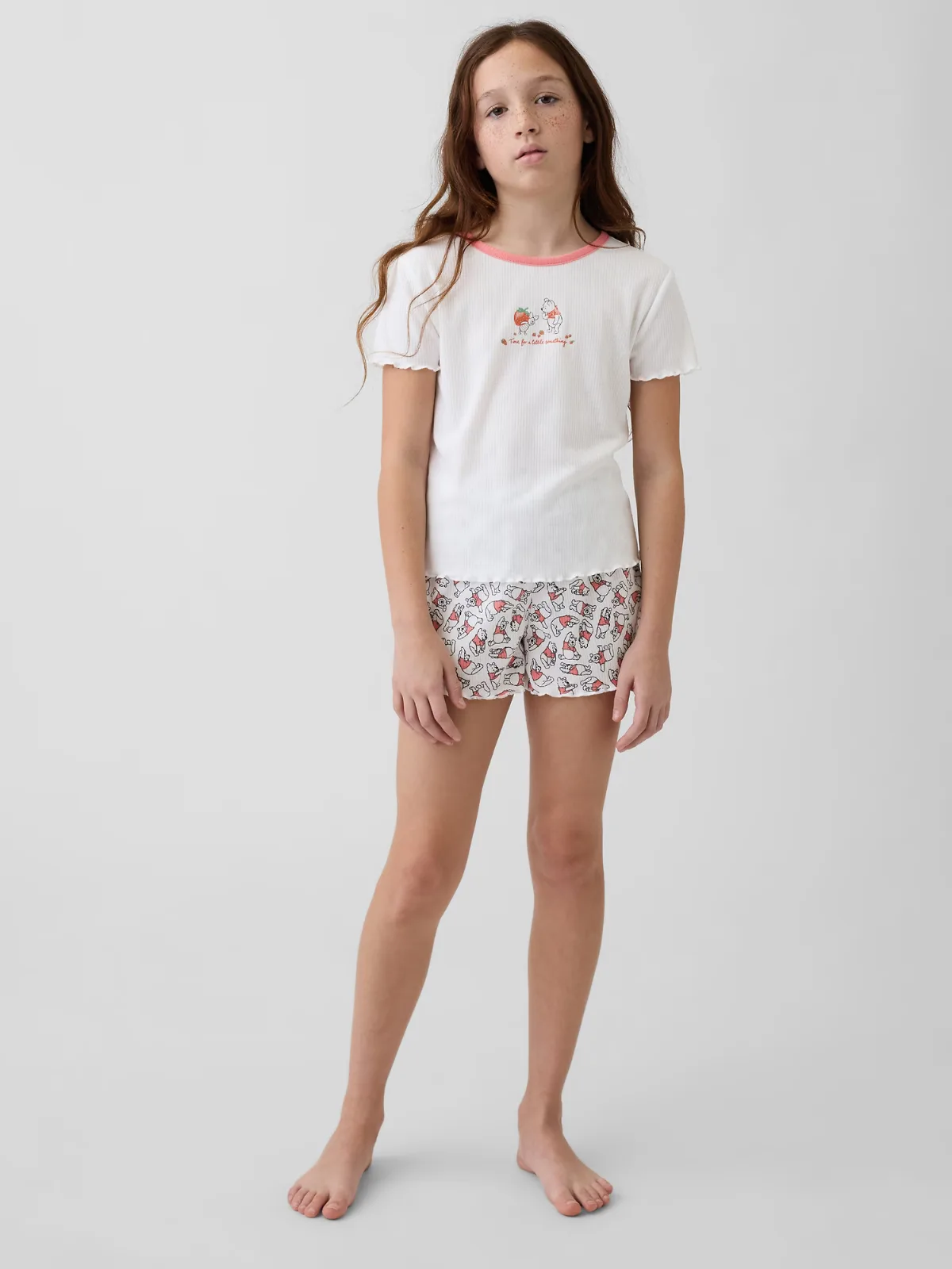 Winnie the Pooh Recycled Rib PJ Short Set by Gap
