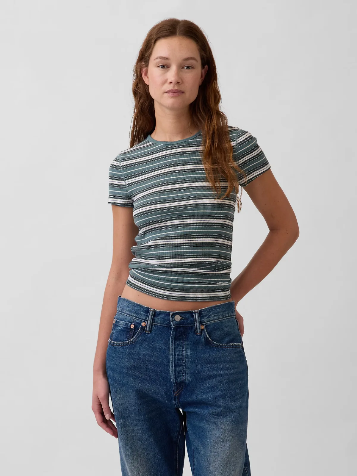 Modern Rib T-Shirt by Gap