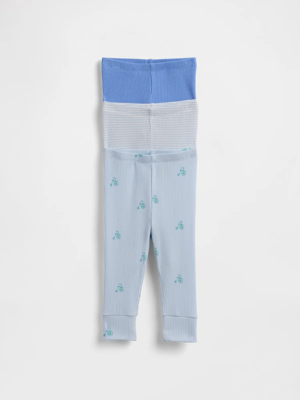 First Favorites TinyRib Pull-On Pants (3-Pack) by Gap