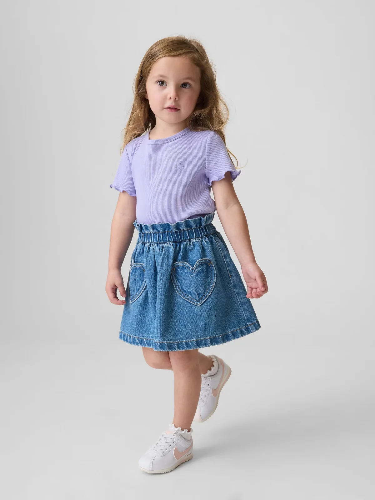 Heart Pocket Denim Skirt by Gap