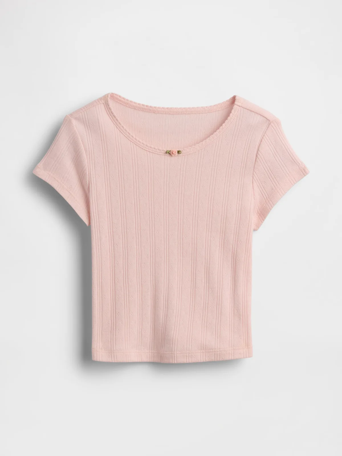 Pointelle Rib T-Shirt by Gap