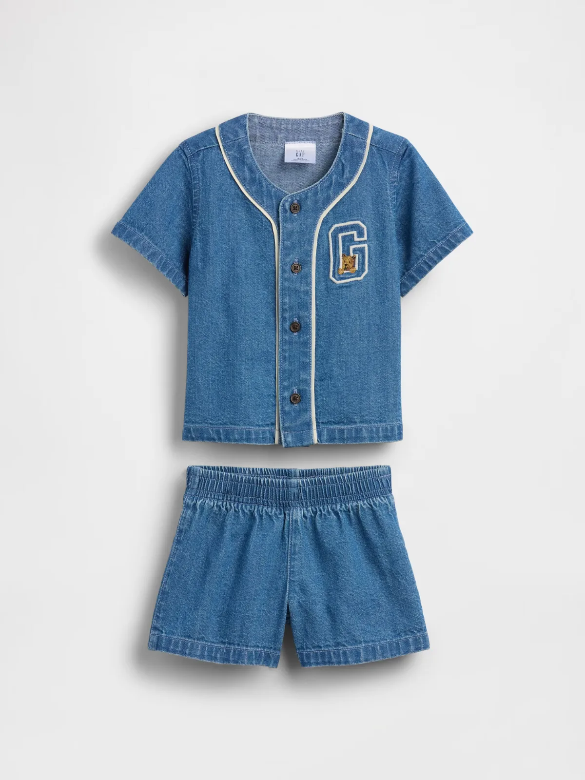 Denim Varsity Outfit Set by Gap