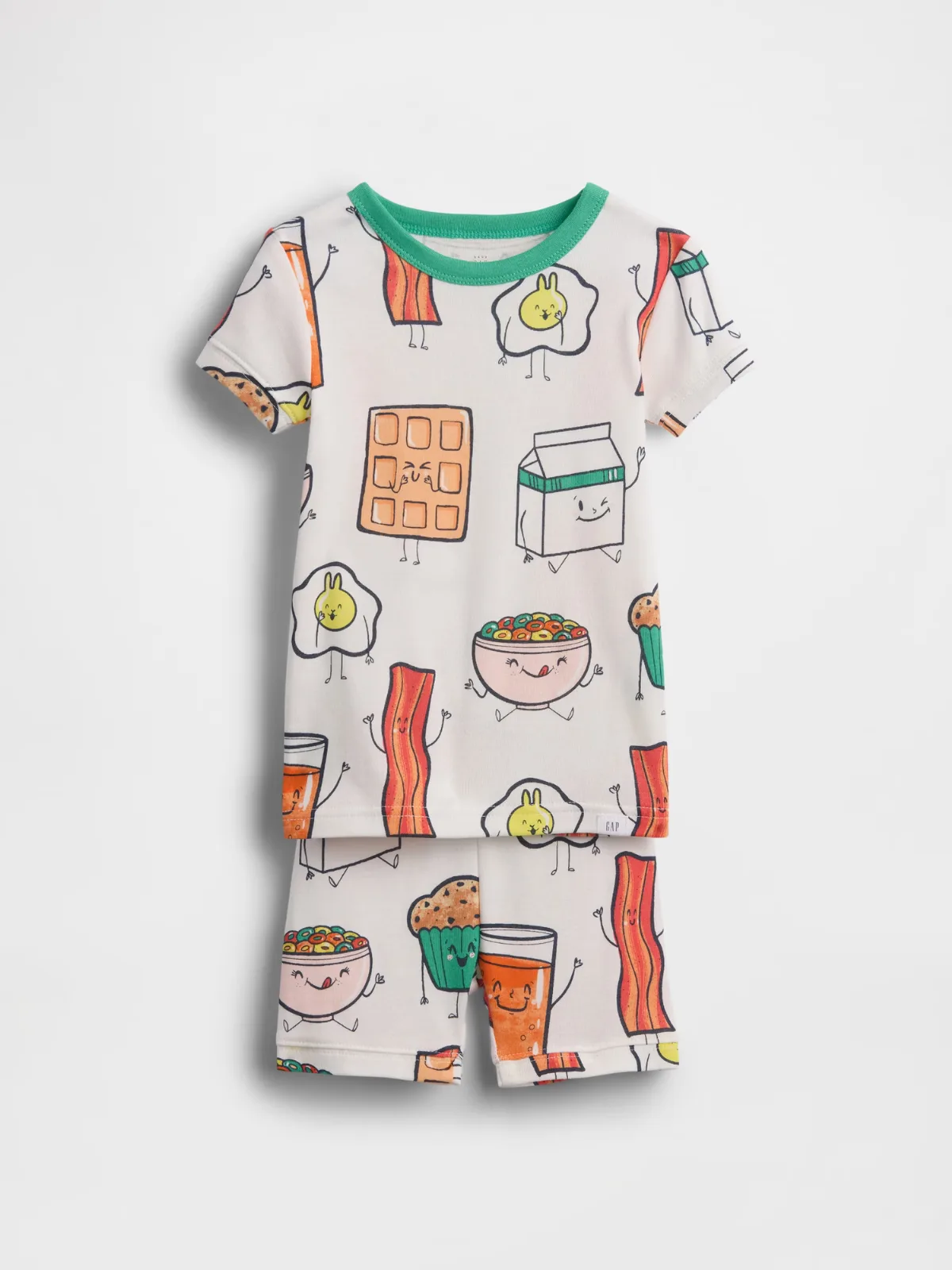 Organic Brushed Cotton Breakfast PJ Short Set by Gap