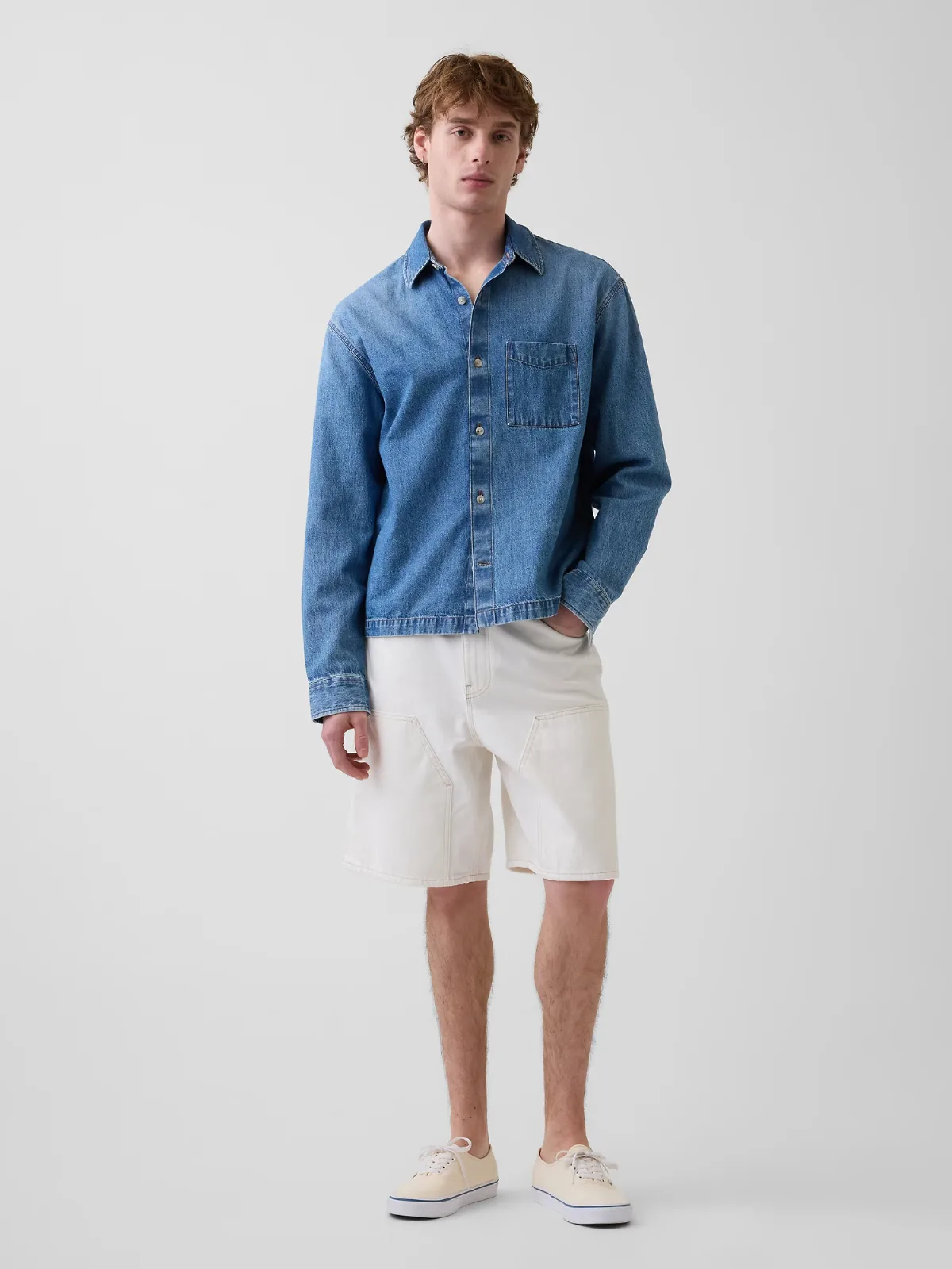 9" Loose Denim Carpenter Shorts by Gap