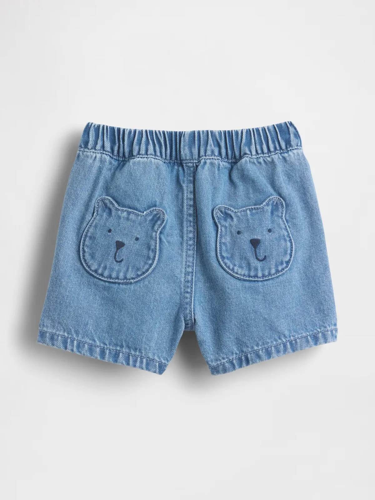 Brannan Bear Pocket Pull-On Denim Shorts by Gap