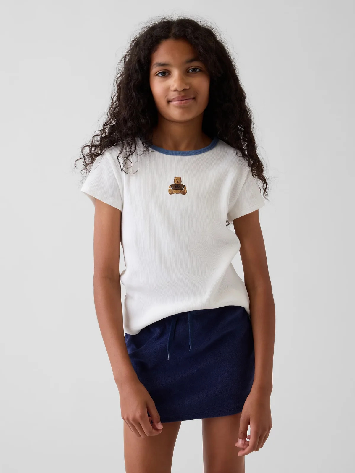 Embroidered Rib T-Shirt by Gap