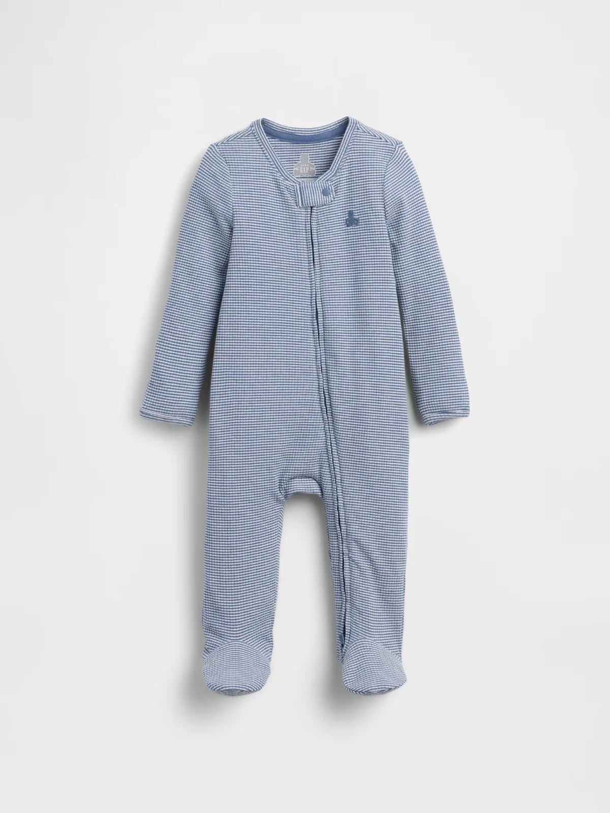 First Favorites TinyRib Stripe Footed One-Piece by Gap