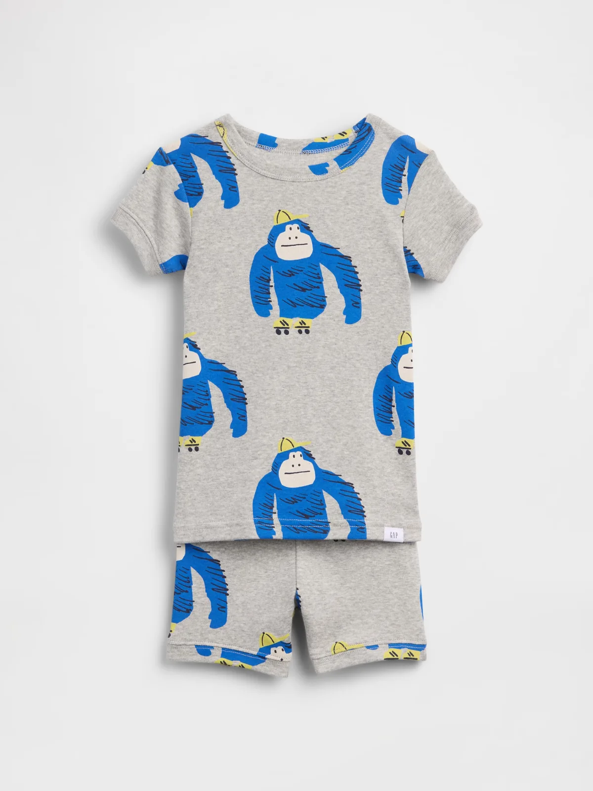 Organic Brushed Cotton Gorilla PJ Short Set by Gap