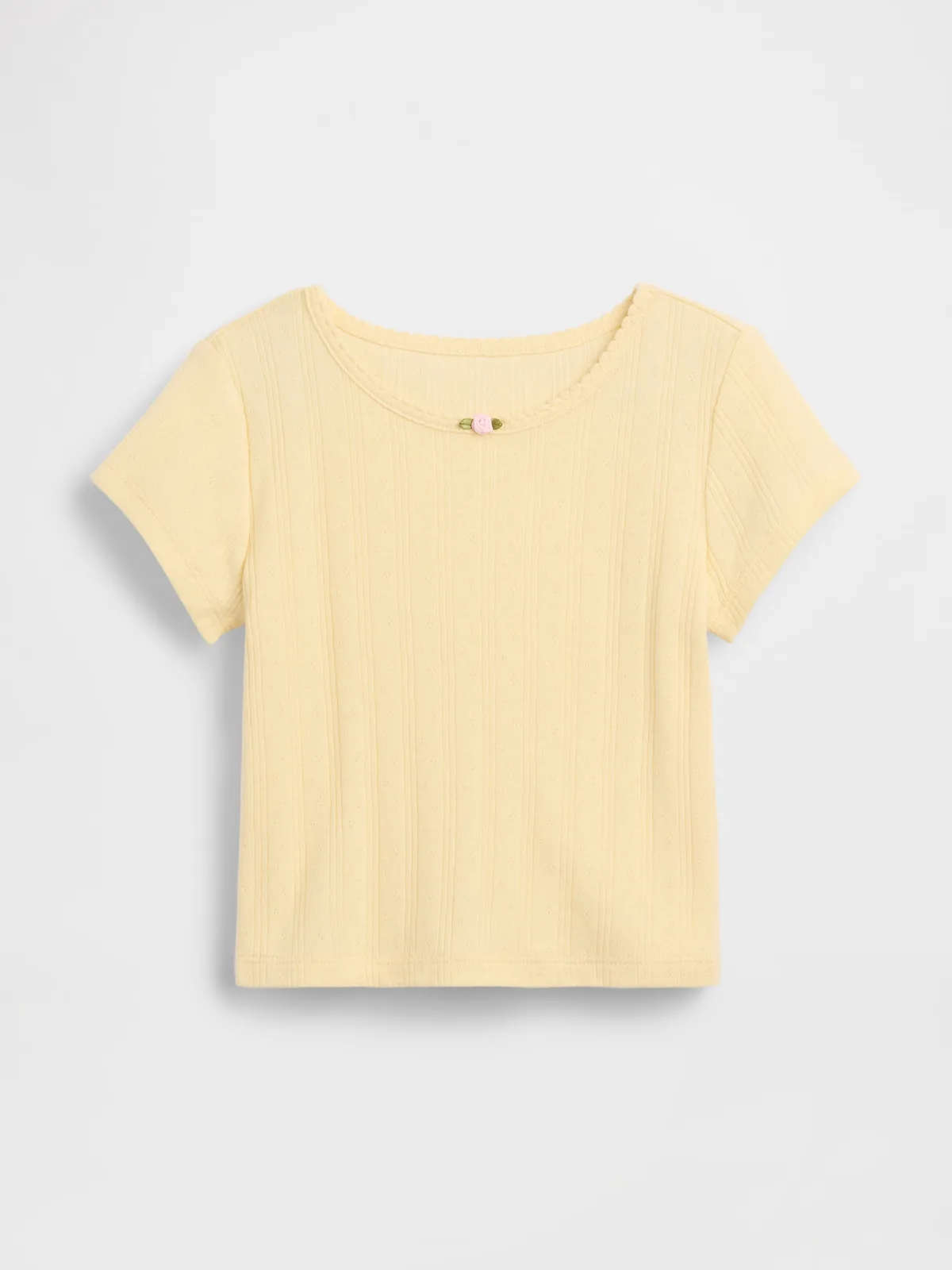 Pointelle Rib T-Shirt by Gap