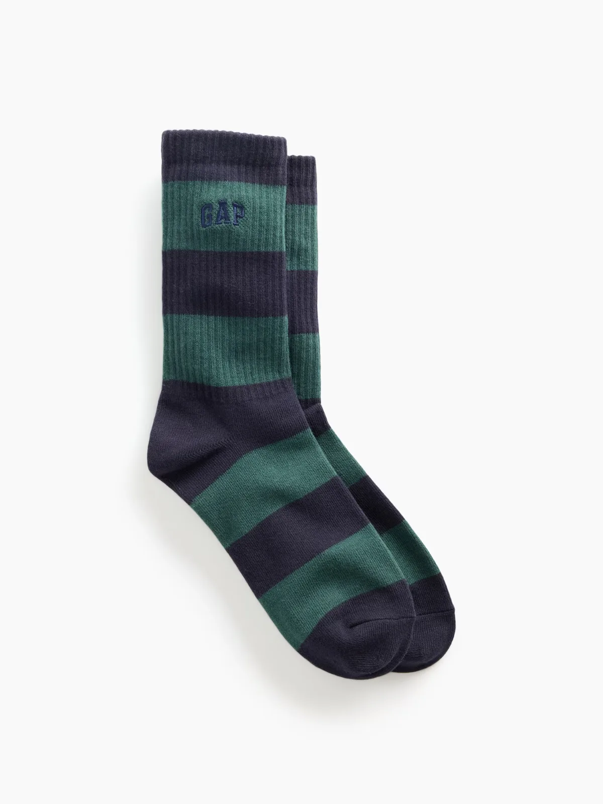 Rugby Stripe Logo Crew Socks by Gap