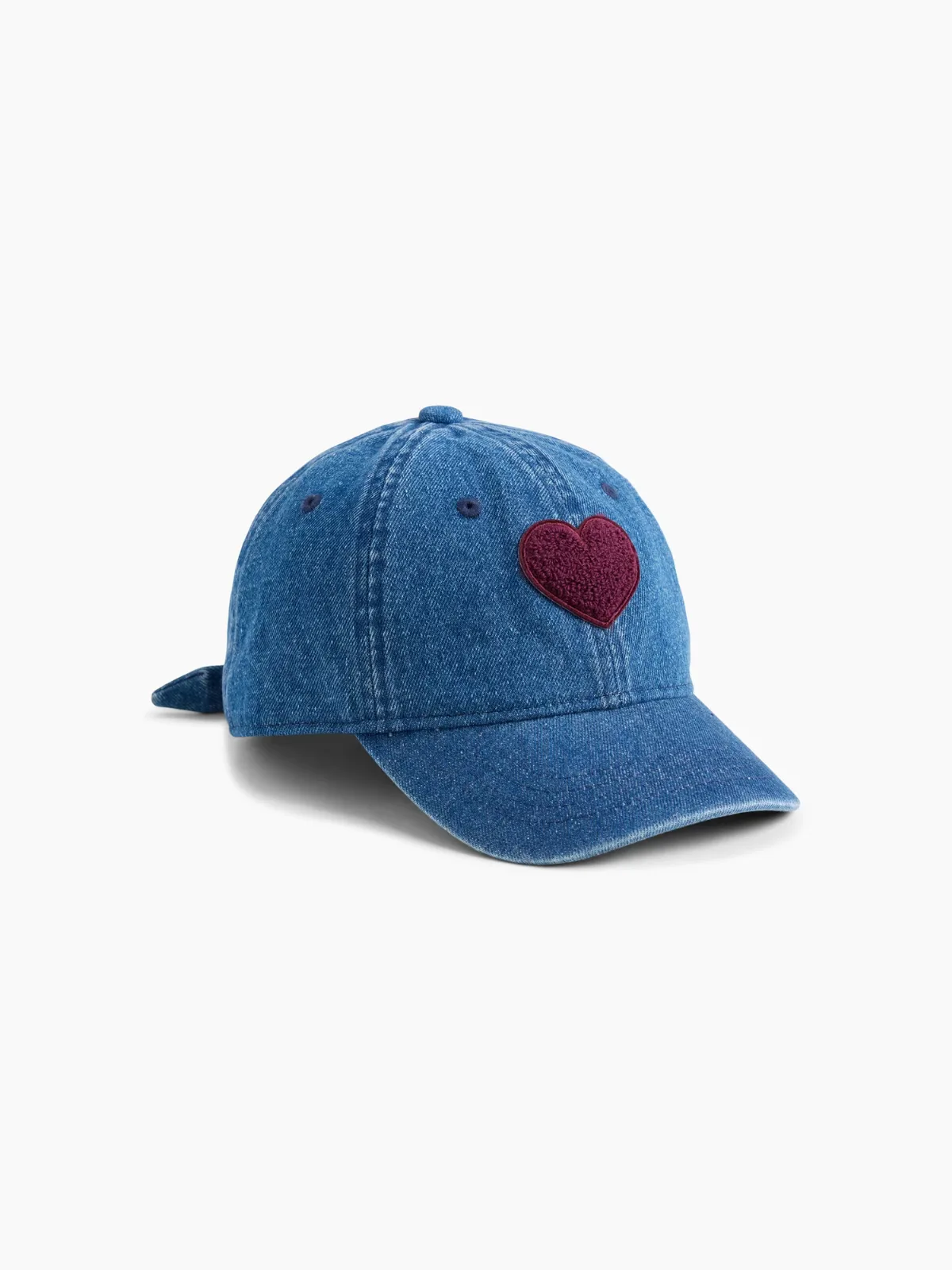 Terry Heart Denim Baseball Hat by Gap
