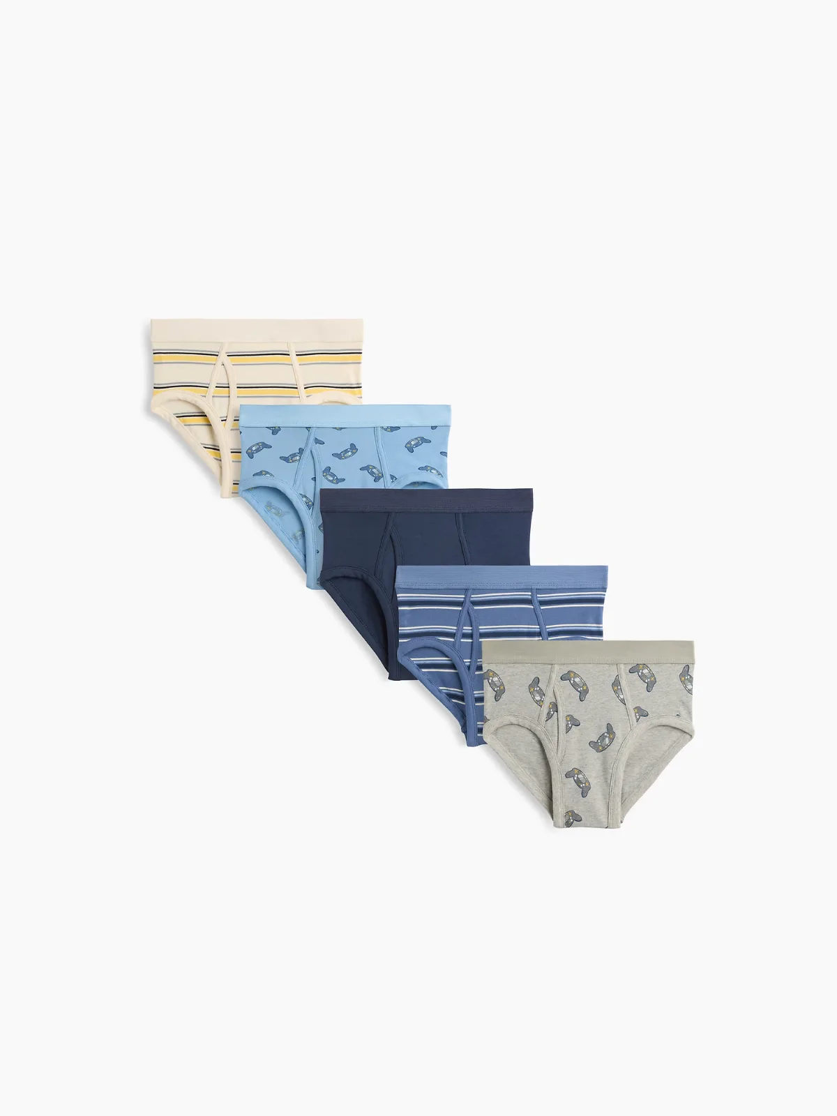 Organic Stretch Cotton Gaming Briefs (5-Pack) by Gap