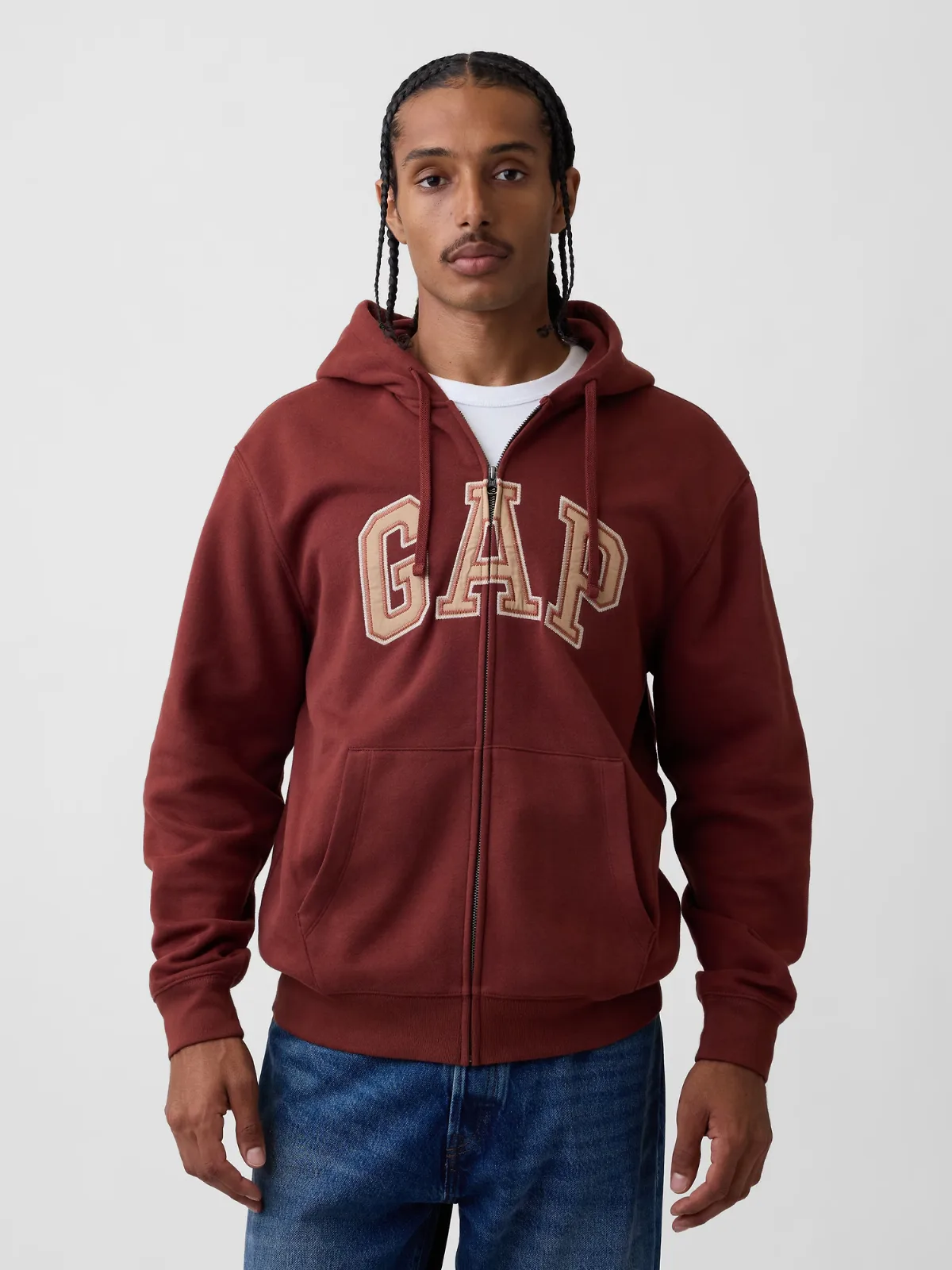VintageSoft Arch Logo Zip Hoodie by Gap