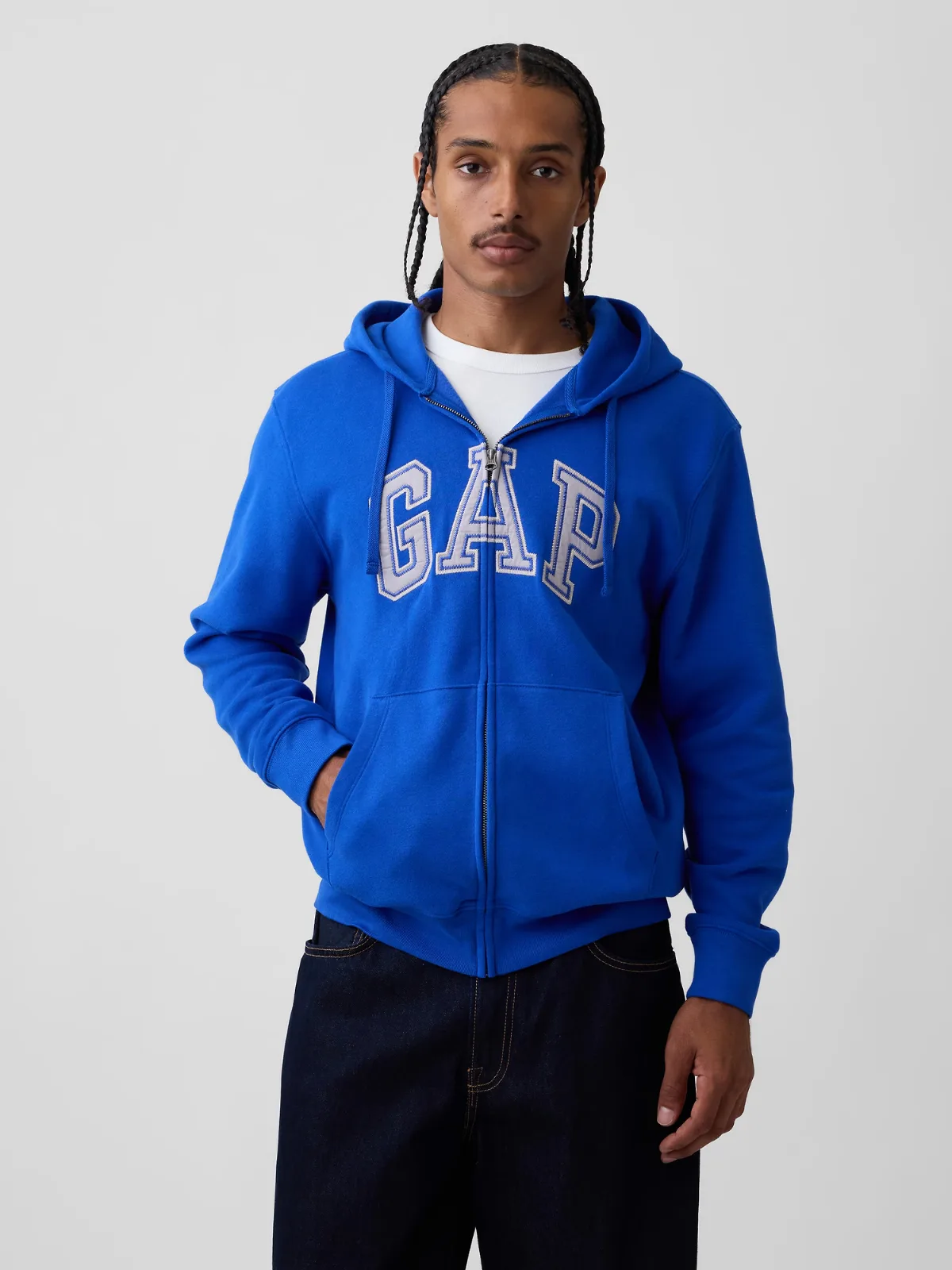 VintageSoft Arch Logo Zip Hoodie by Gap