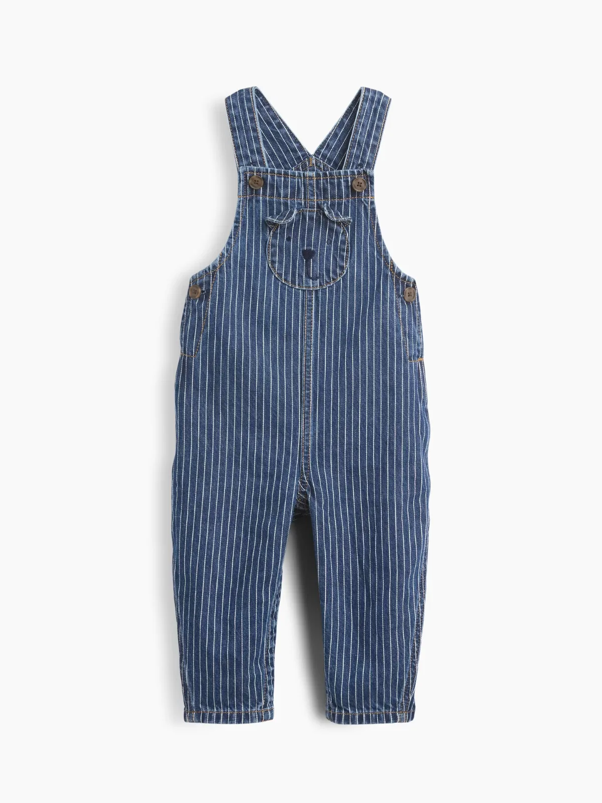 Denim Stripe Brannan Bear Overalls by Gap