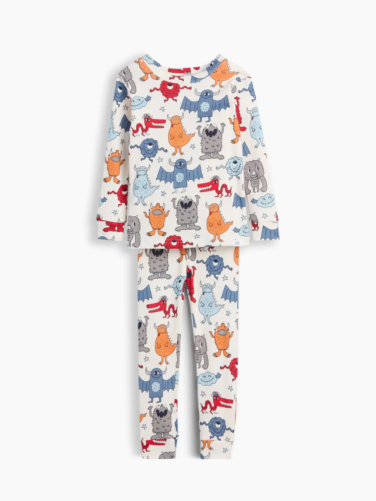 Organic Brushed Cotton Monsters PJ Set by Gap