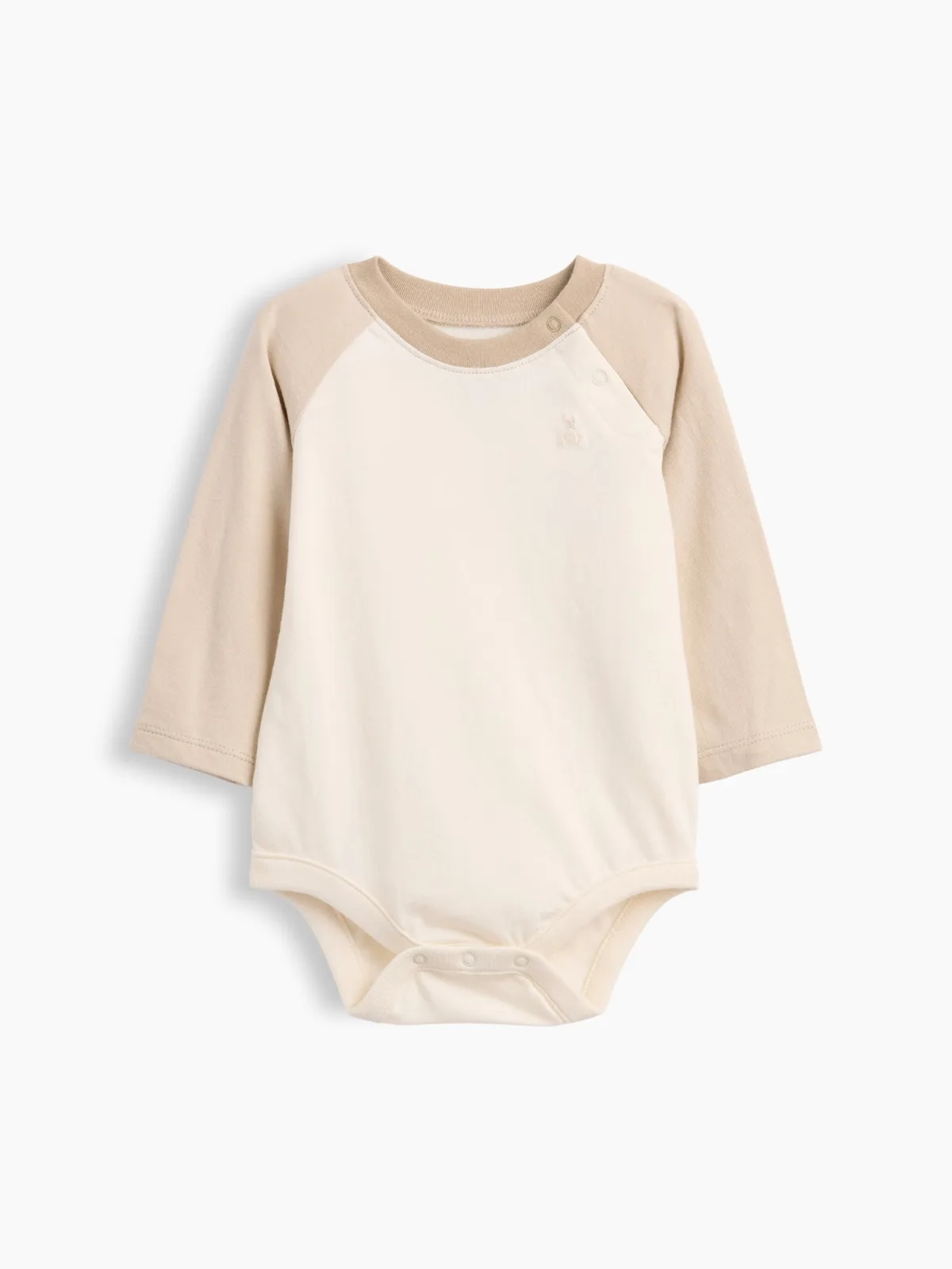 Organic Cotton Colorblock Raglan Bodysuit by Gap