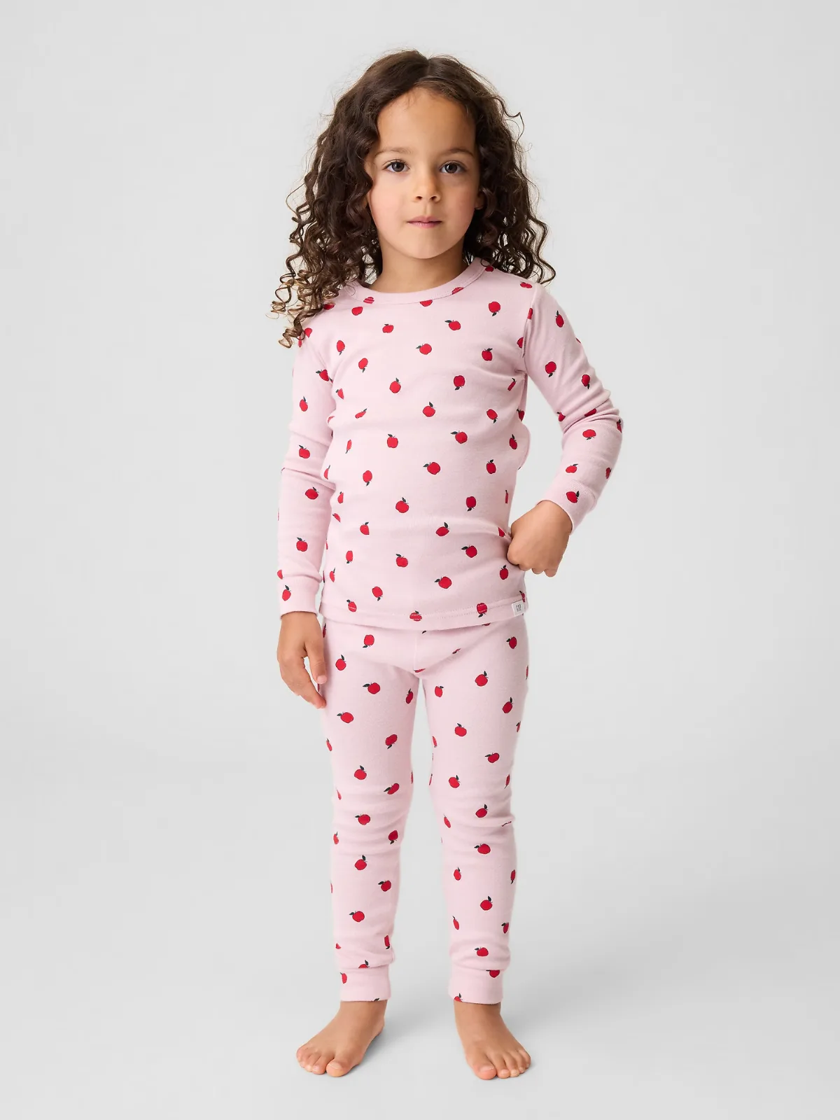 Organic Brushed Cotton Apple PJ Set by Gap