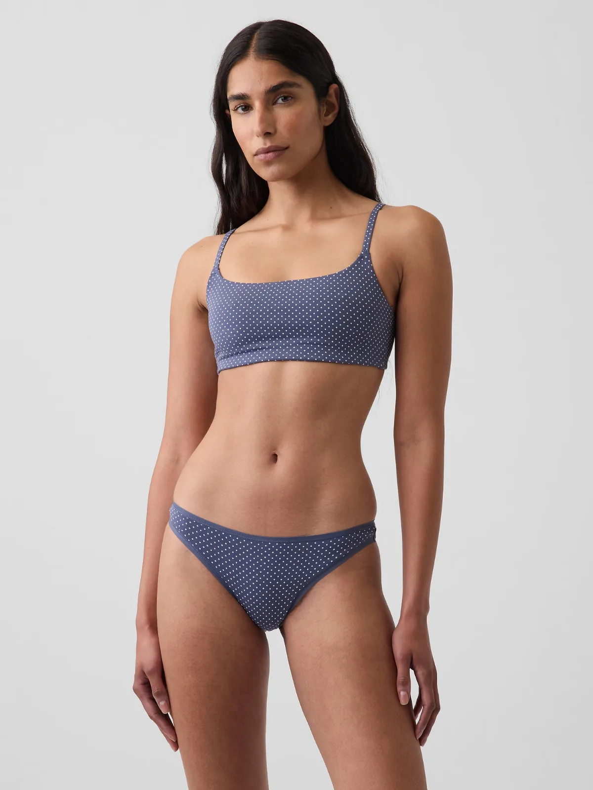 SoftMade Organic Stretch Cotton Scoop Bralette by Gap