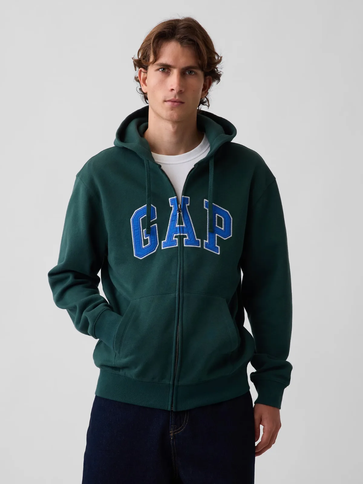 VintageSoft Arch Logo Zip Hoodie by Gap