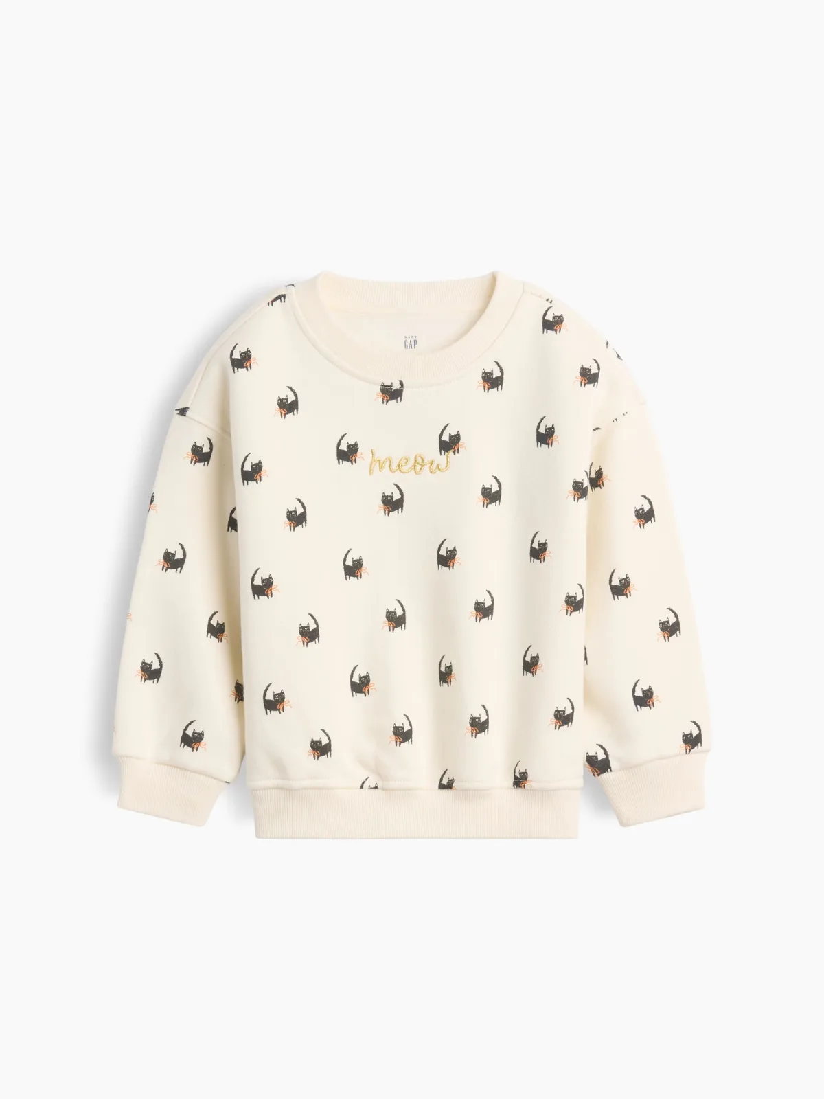 VintageSoft Meow Cat Sweatshirt by Gap