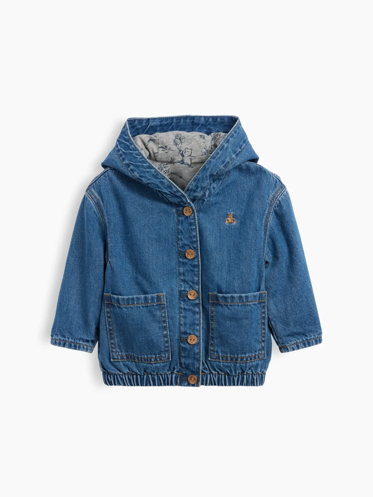 Jersey-Lined Hooded Denim Jacket by Gap