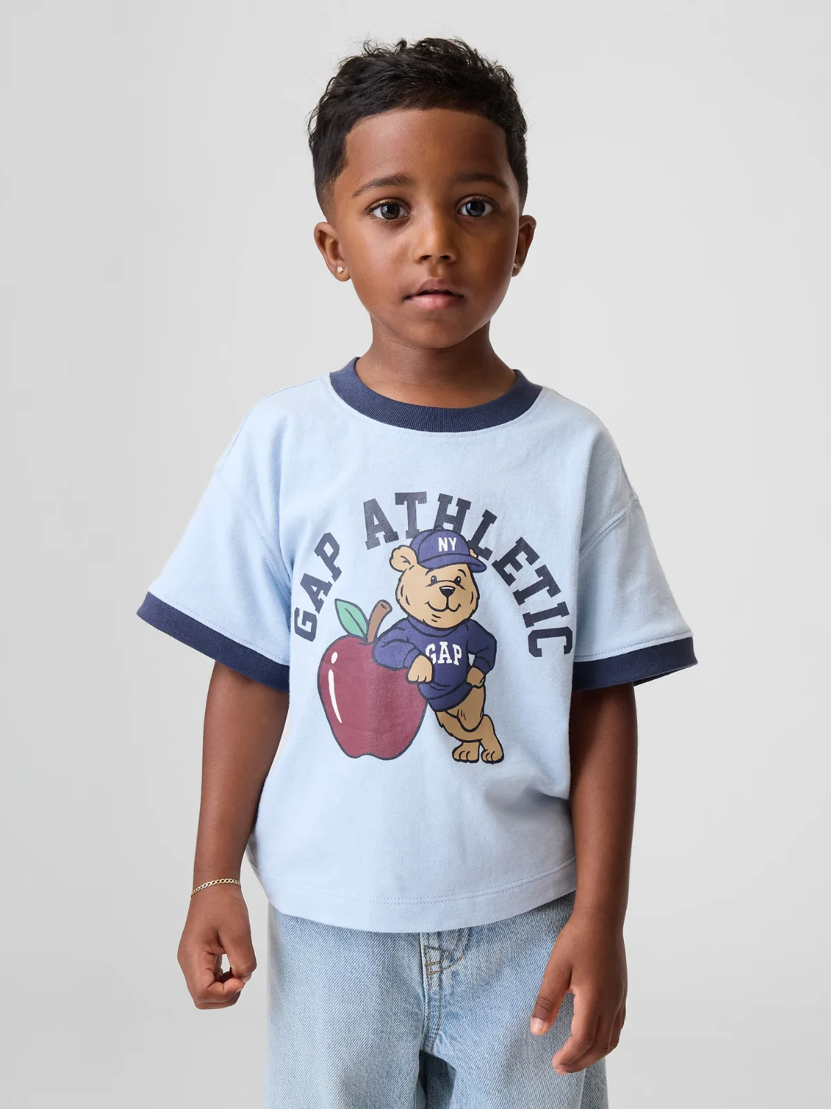 Brannan Bear Graphic Logo Ringer T-Shirt by Gap